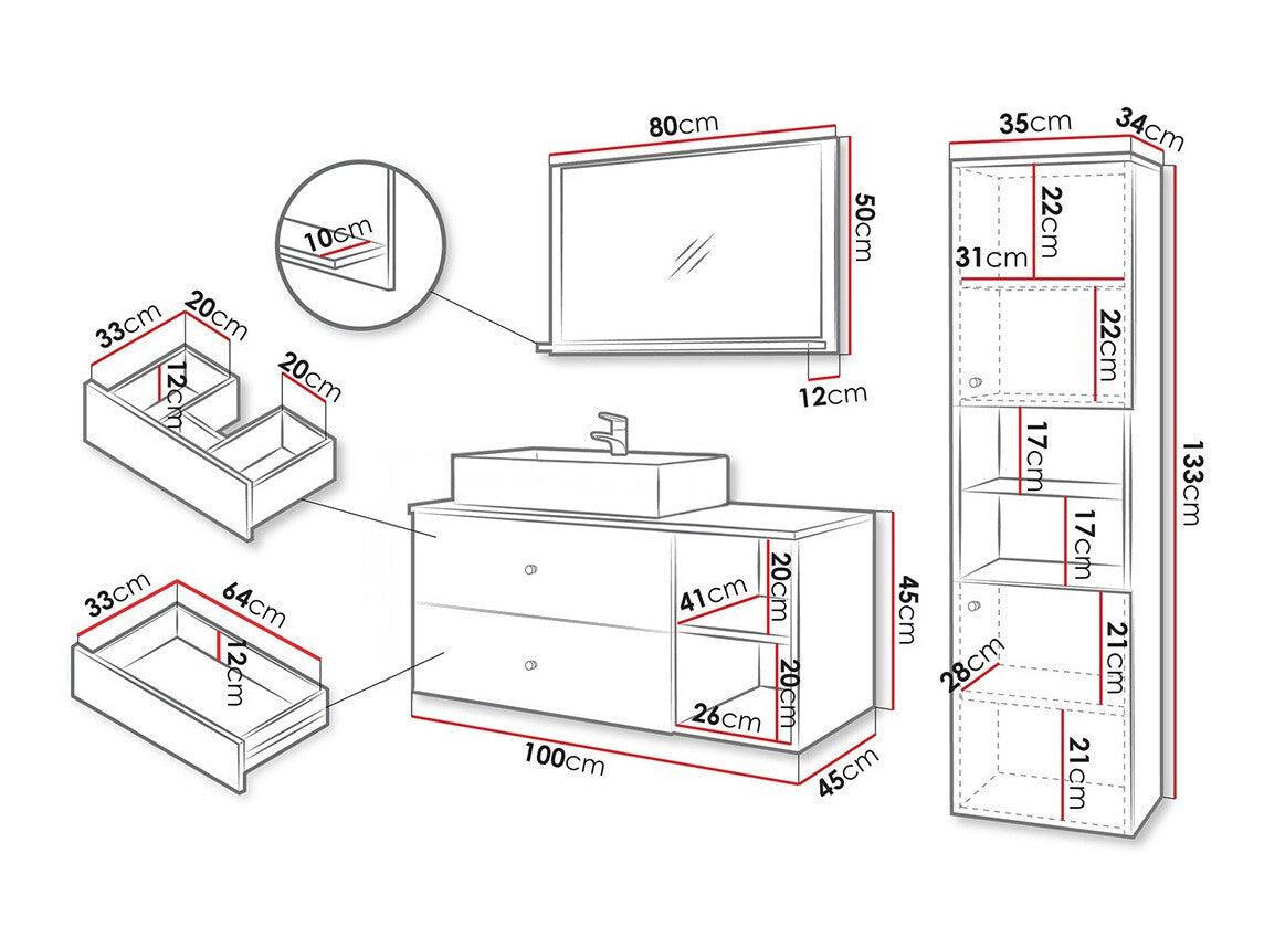 Badeværelses-sæt Ophruvi 101 3966674