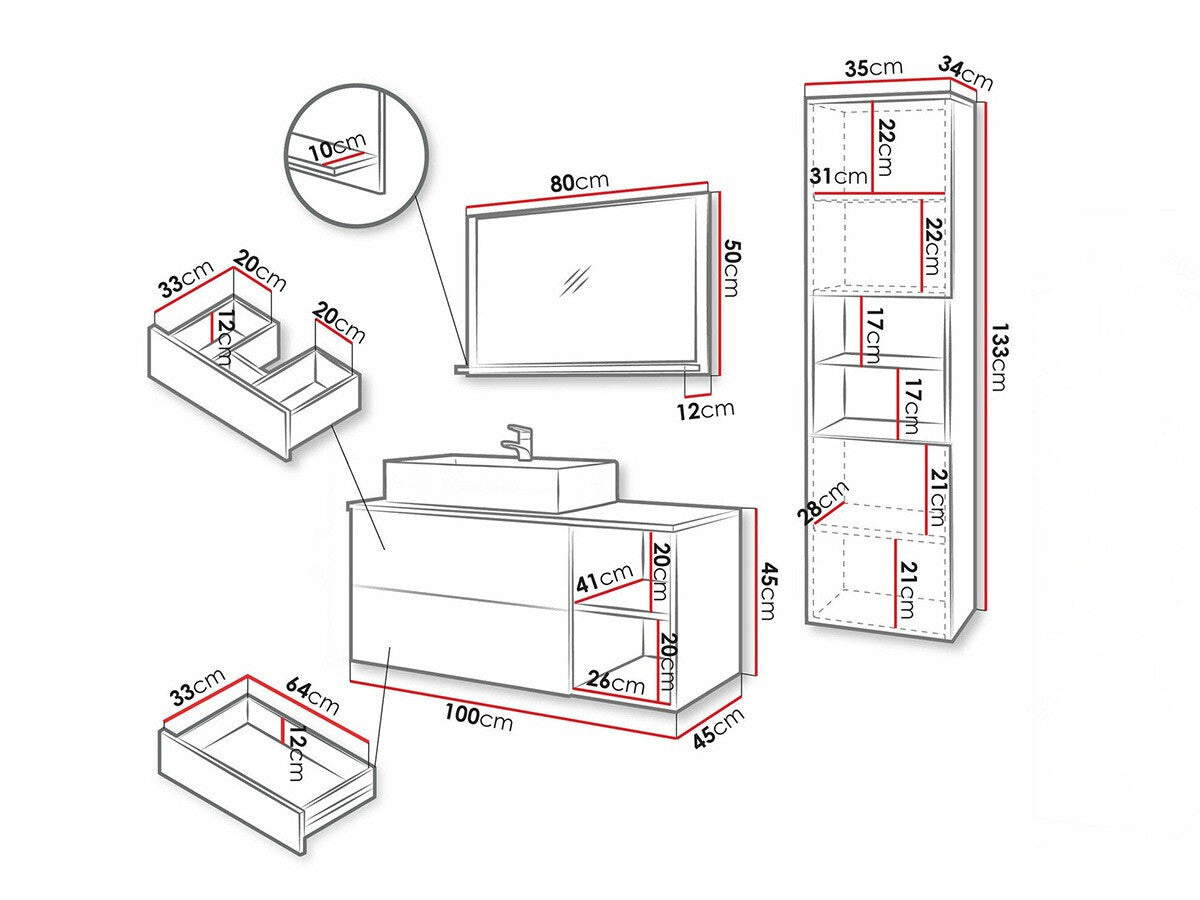 Badeværelses-sæt Ophruvi 104 3966682