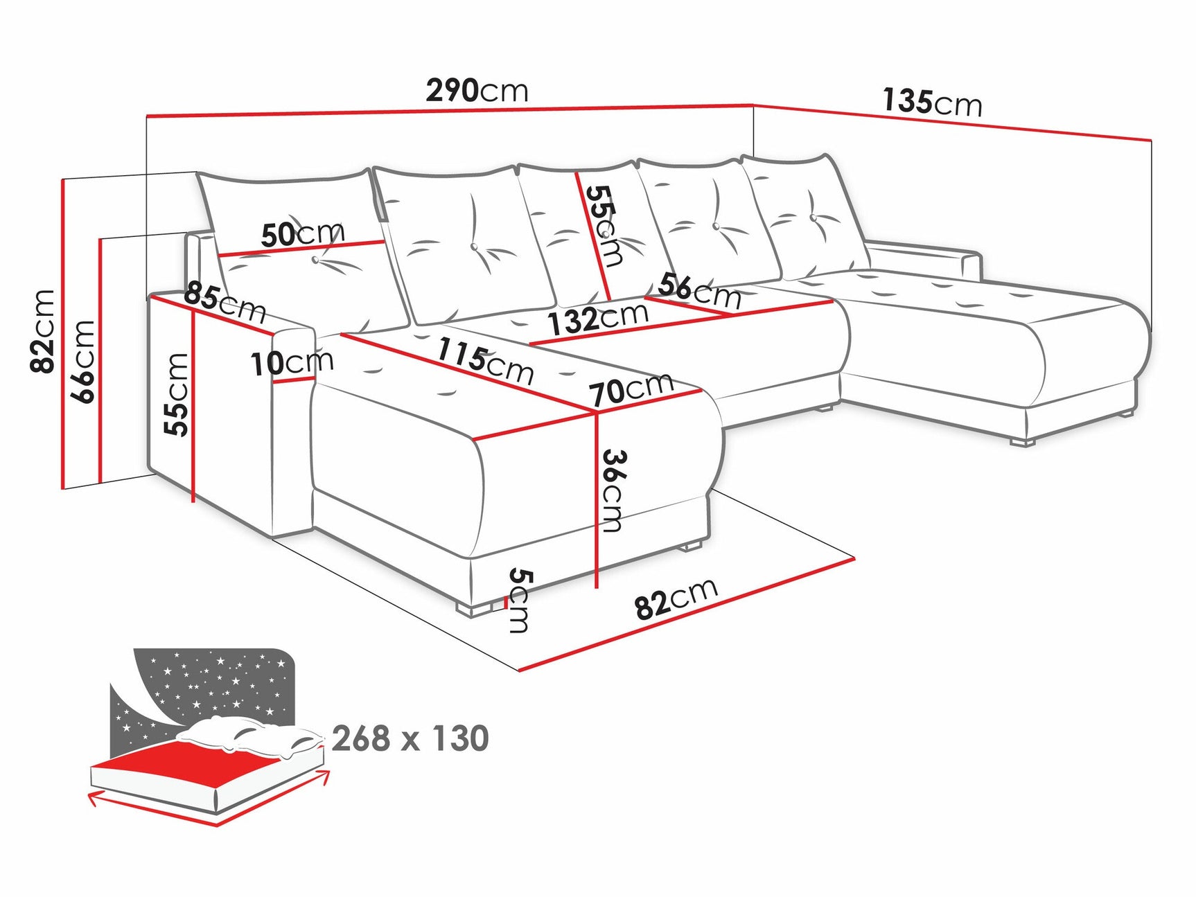 Hjørnesofa Memphis 106 3973546