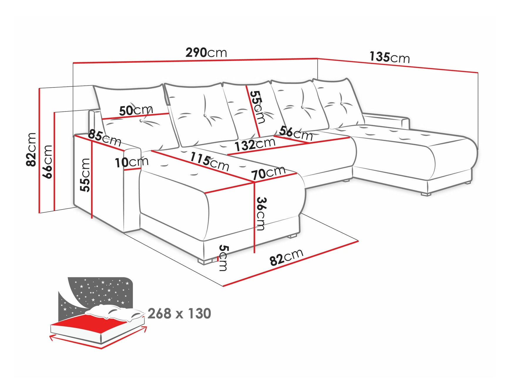 Hjørnesofa Memphis 106 3973548
