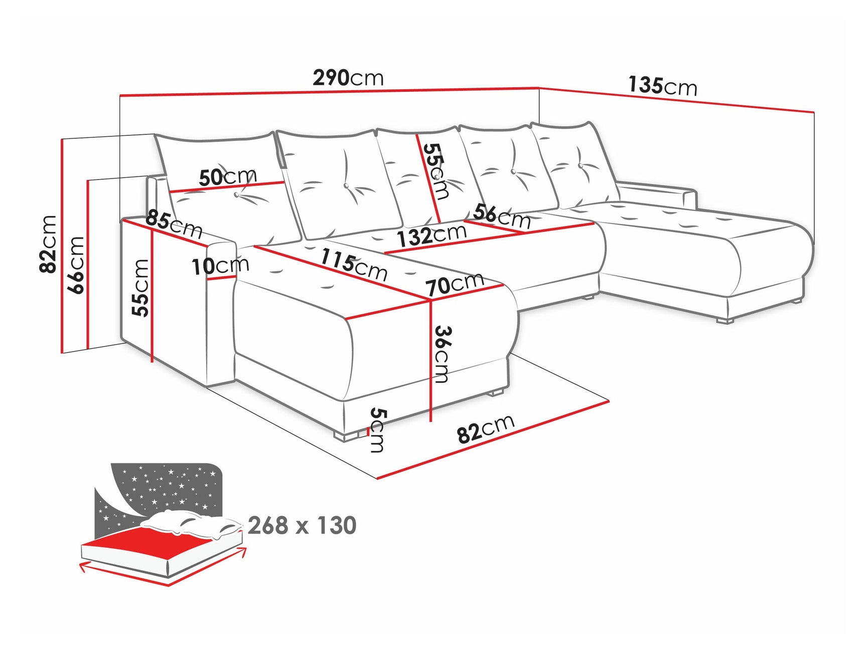 Hjørnesofa Memphis 106 3973549