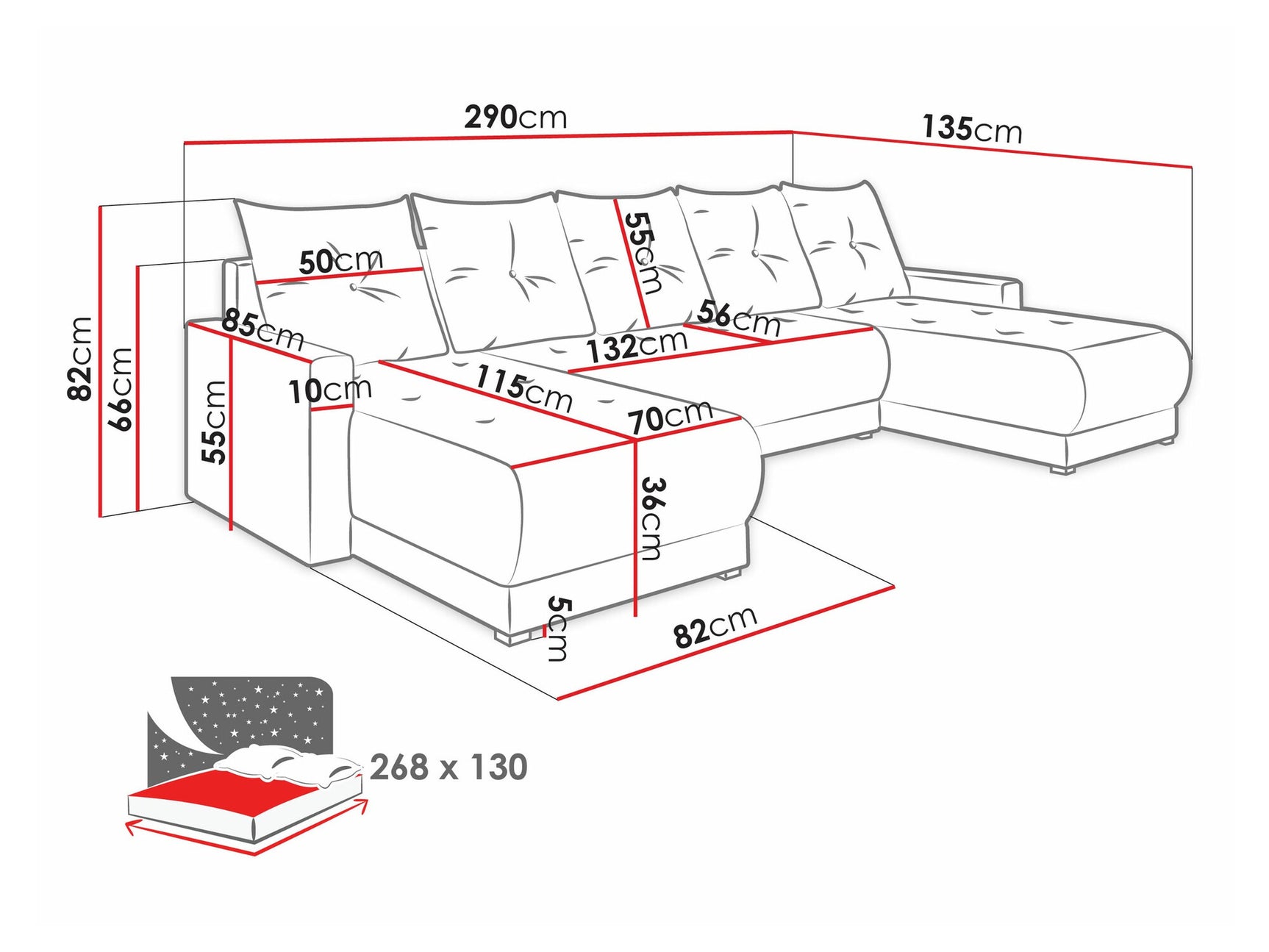 Hjørnesofa Memphis 106 3973550