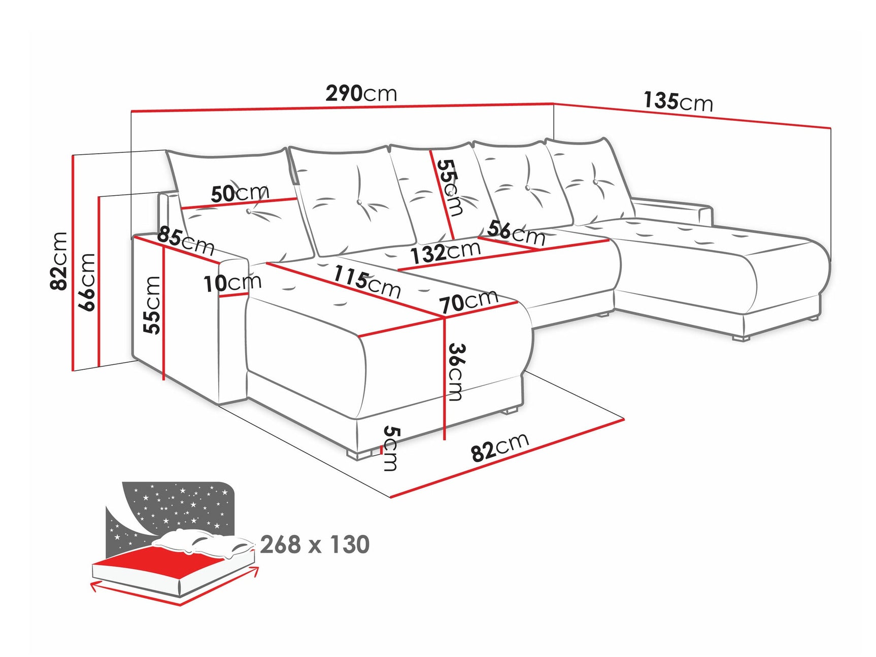 Hjørnesofa Memphis 106 3973551