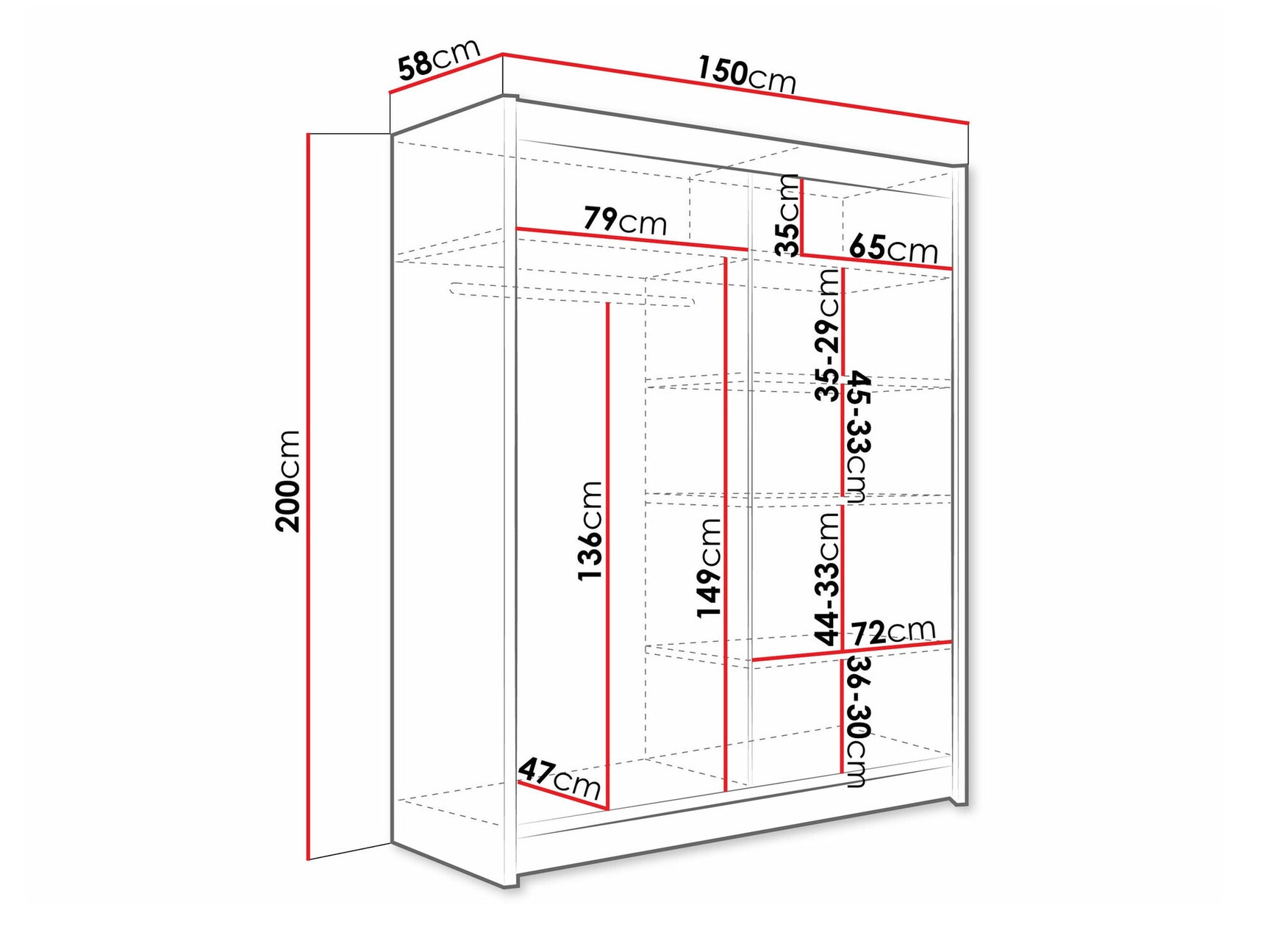 Garderobeskab Closico 110