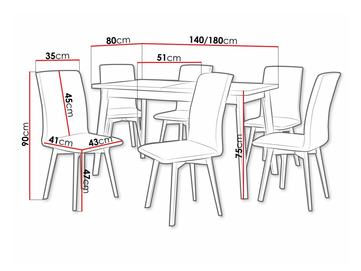 Spisestue-sæt Victorville 291 3978881