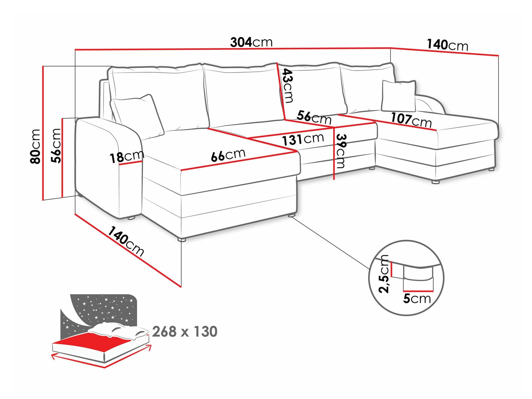 Hjørnesofa Comfivo 297 3978910