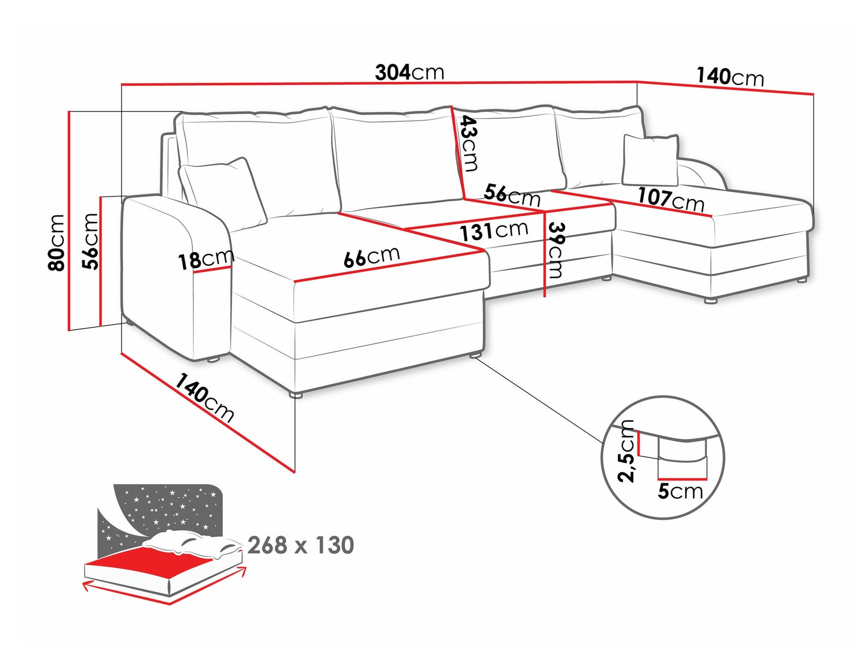 Hjørnesofa Comfivo 297 3978912