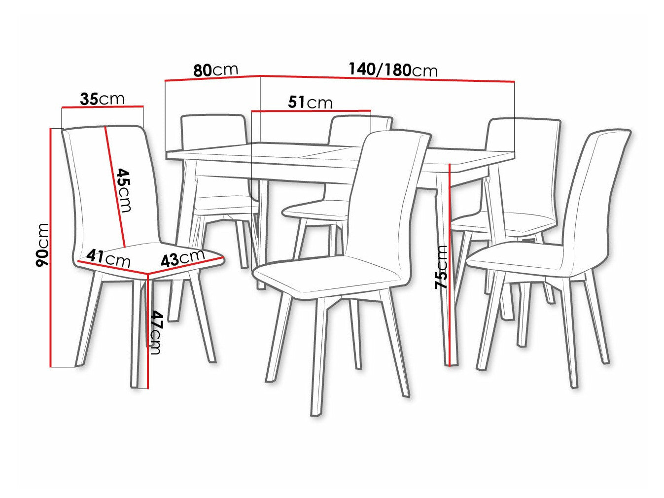 Spisestue-sæt Victorville 292 3978929