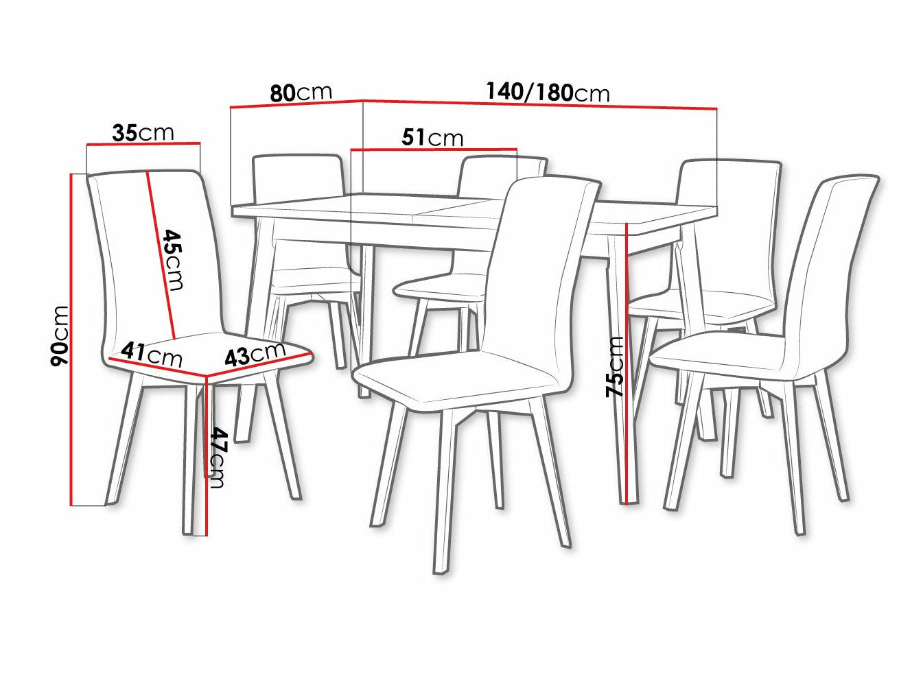 Spisestue-sæt Victorville 292 3978930