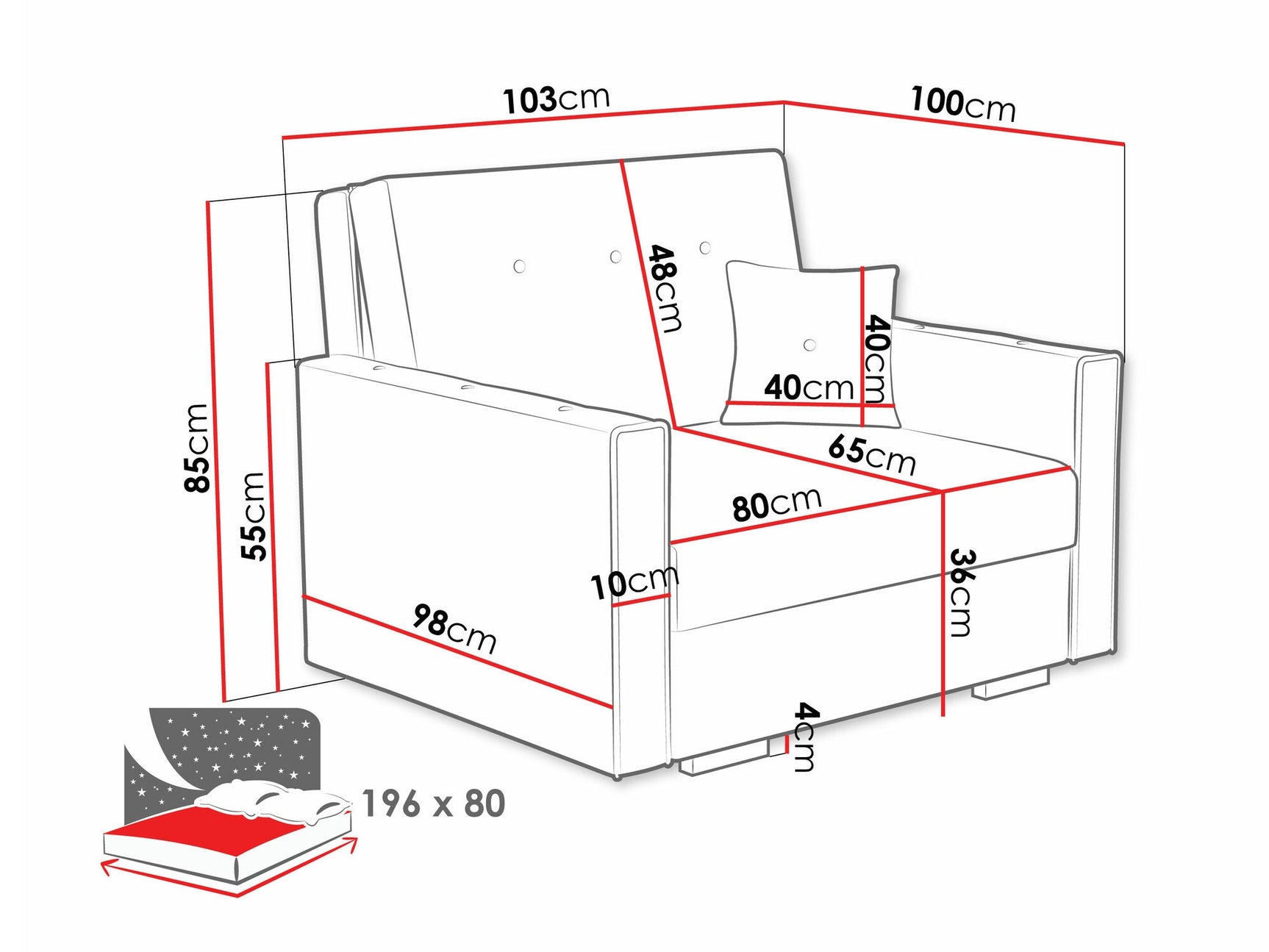 Lænestol Columbus 236