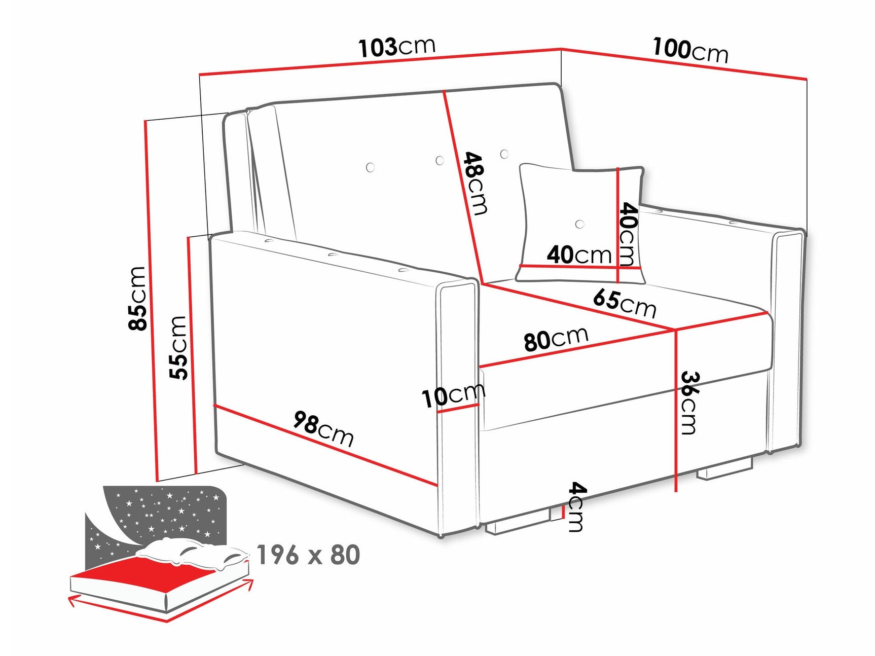 Lænestol Columbus 236