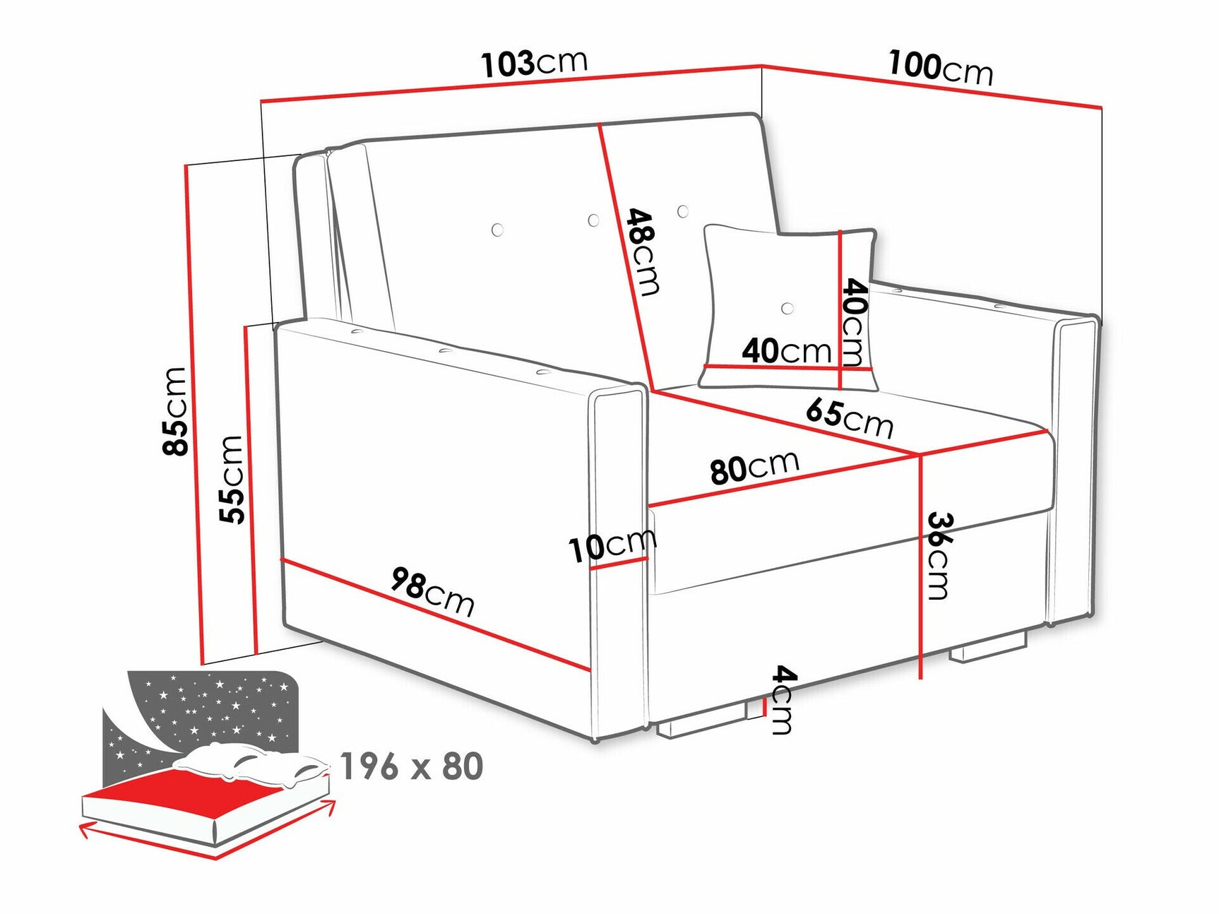 Lænestol Columbus 236