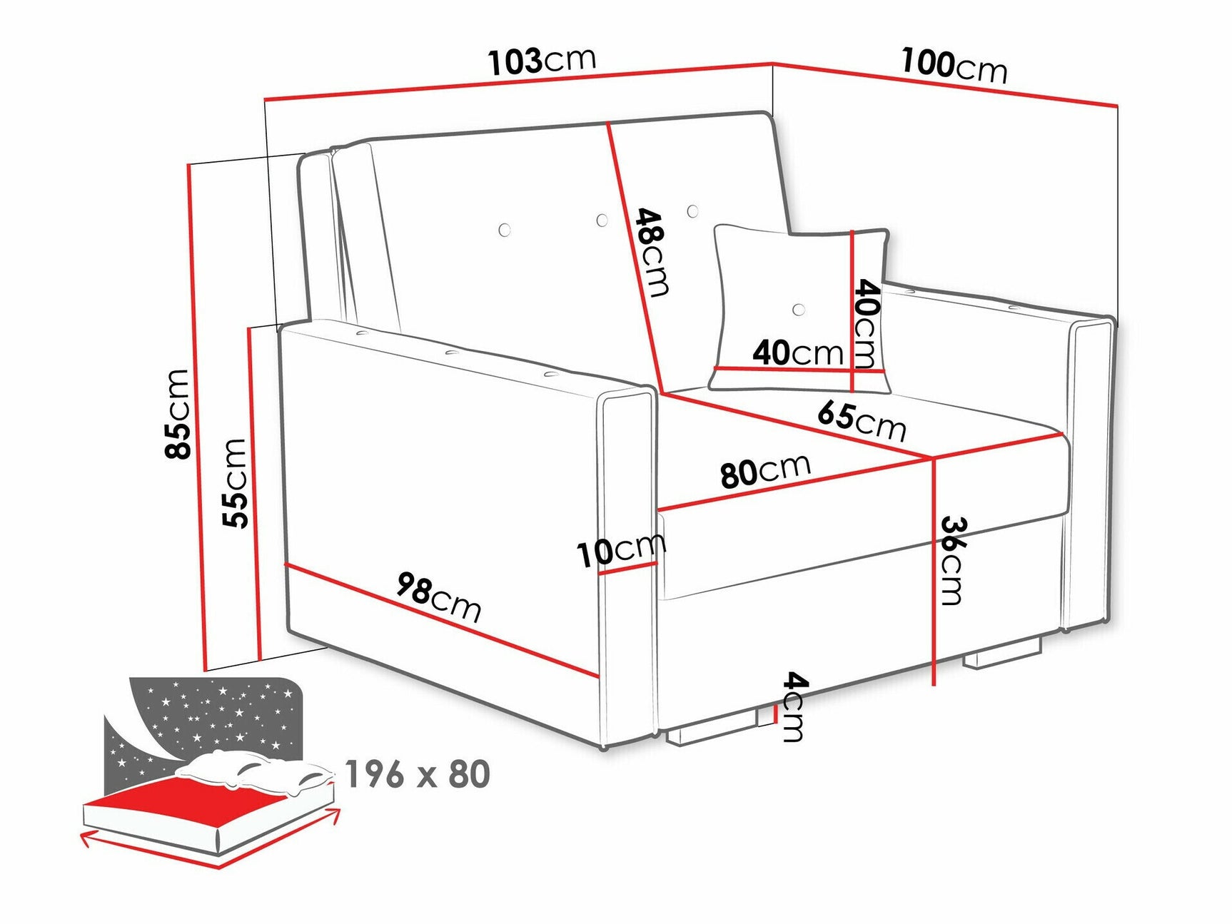 Lænestol Columbus 236