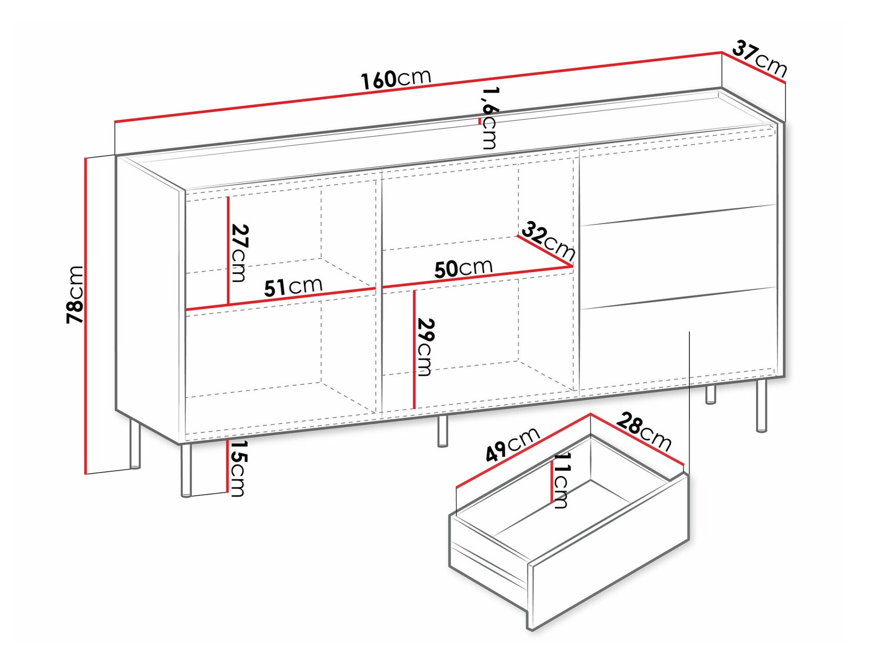 Kommode Comfivo Belviro 101