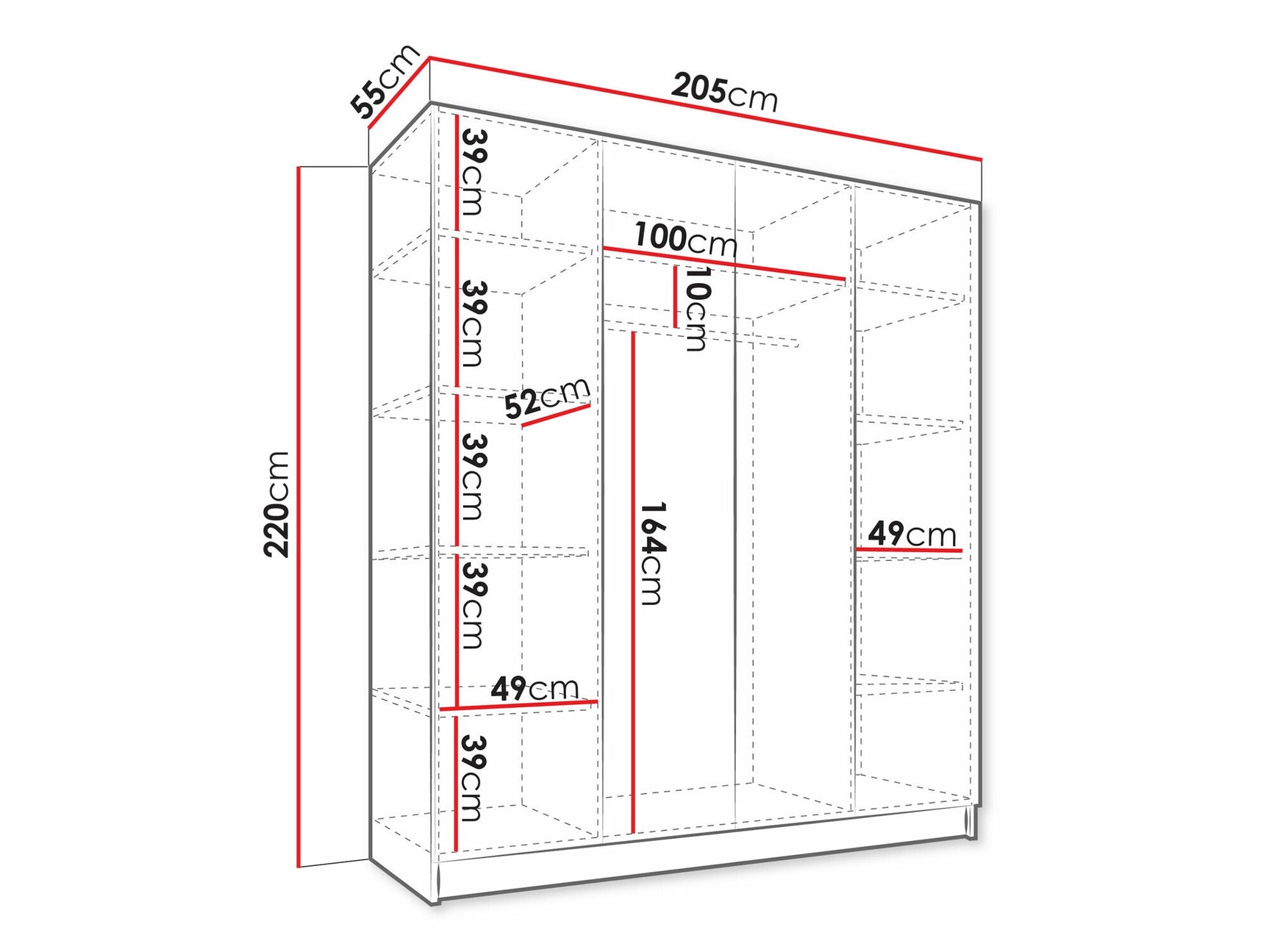 Garderobeskab Lunole 107