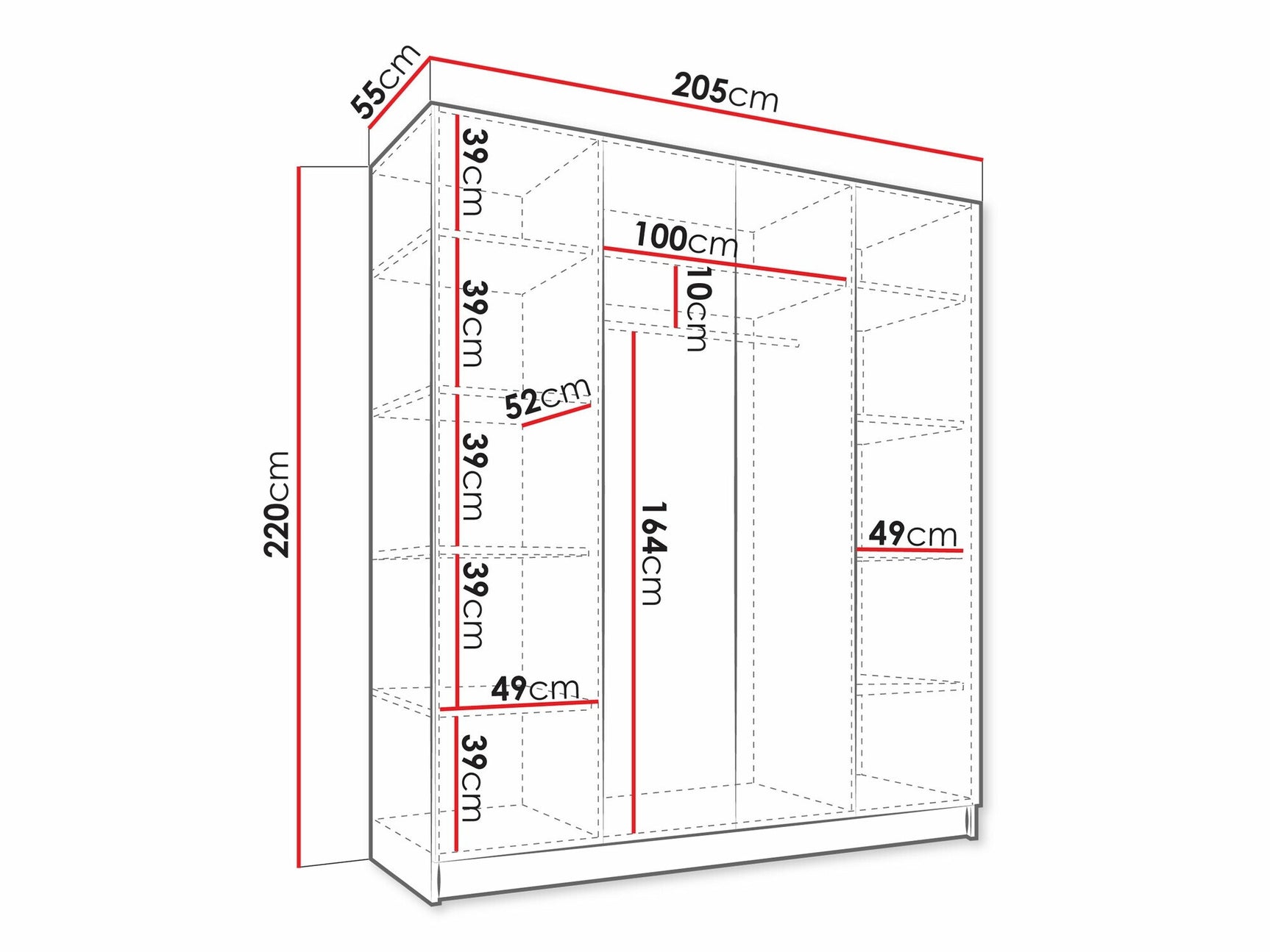 Garderobeskab Lunole 107