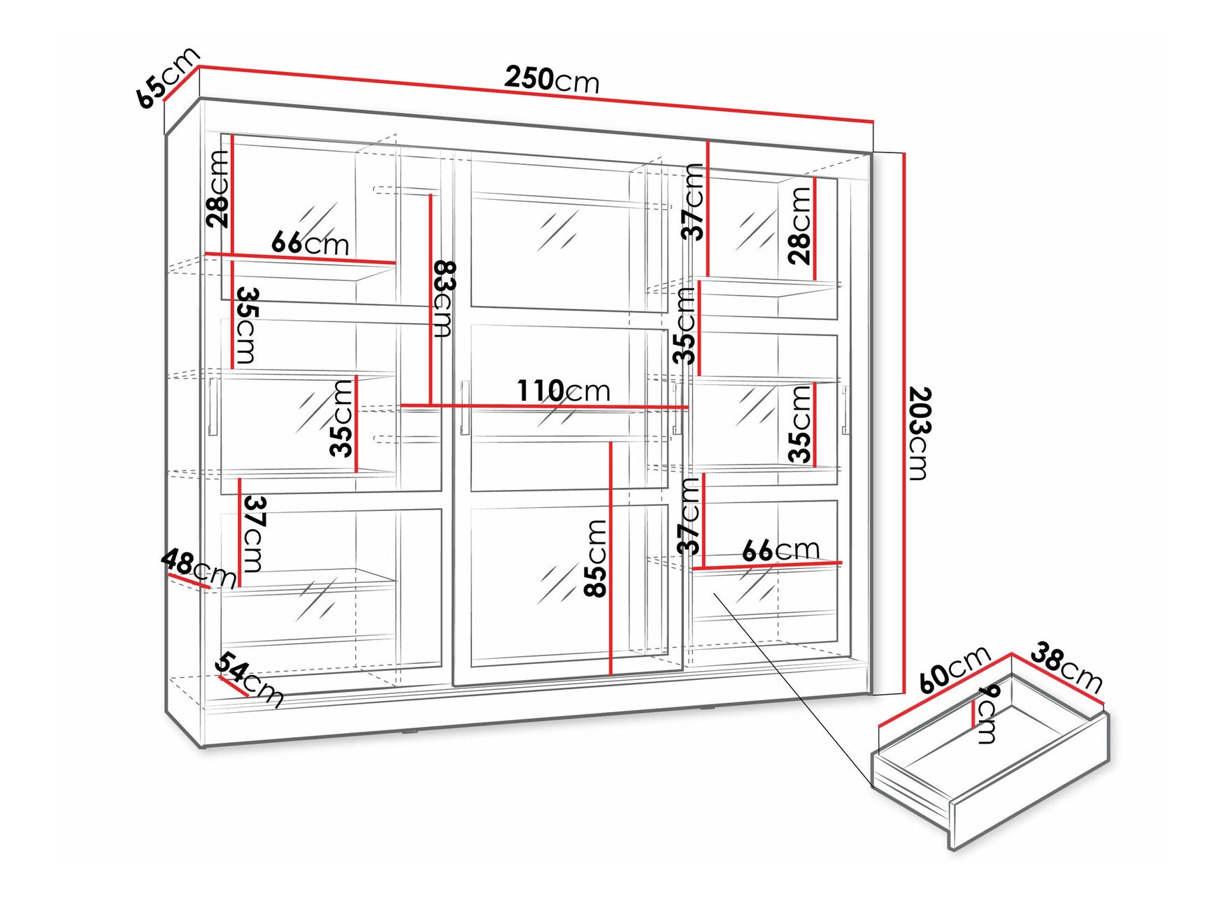 Garderobeskab Comfivo 428