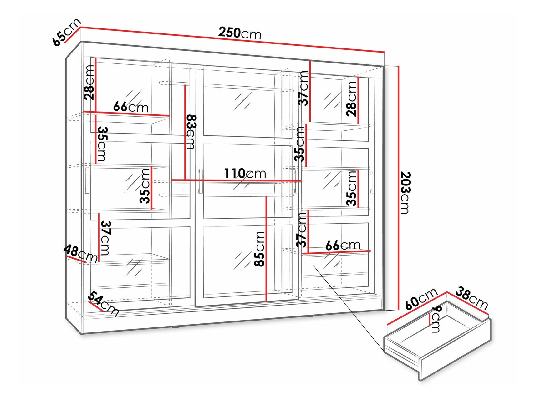 Garderobeskab Comfivo 428