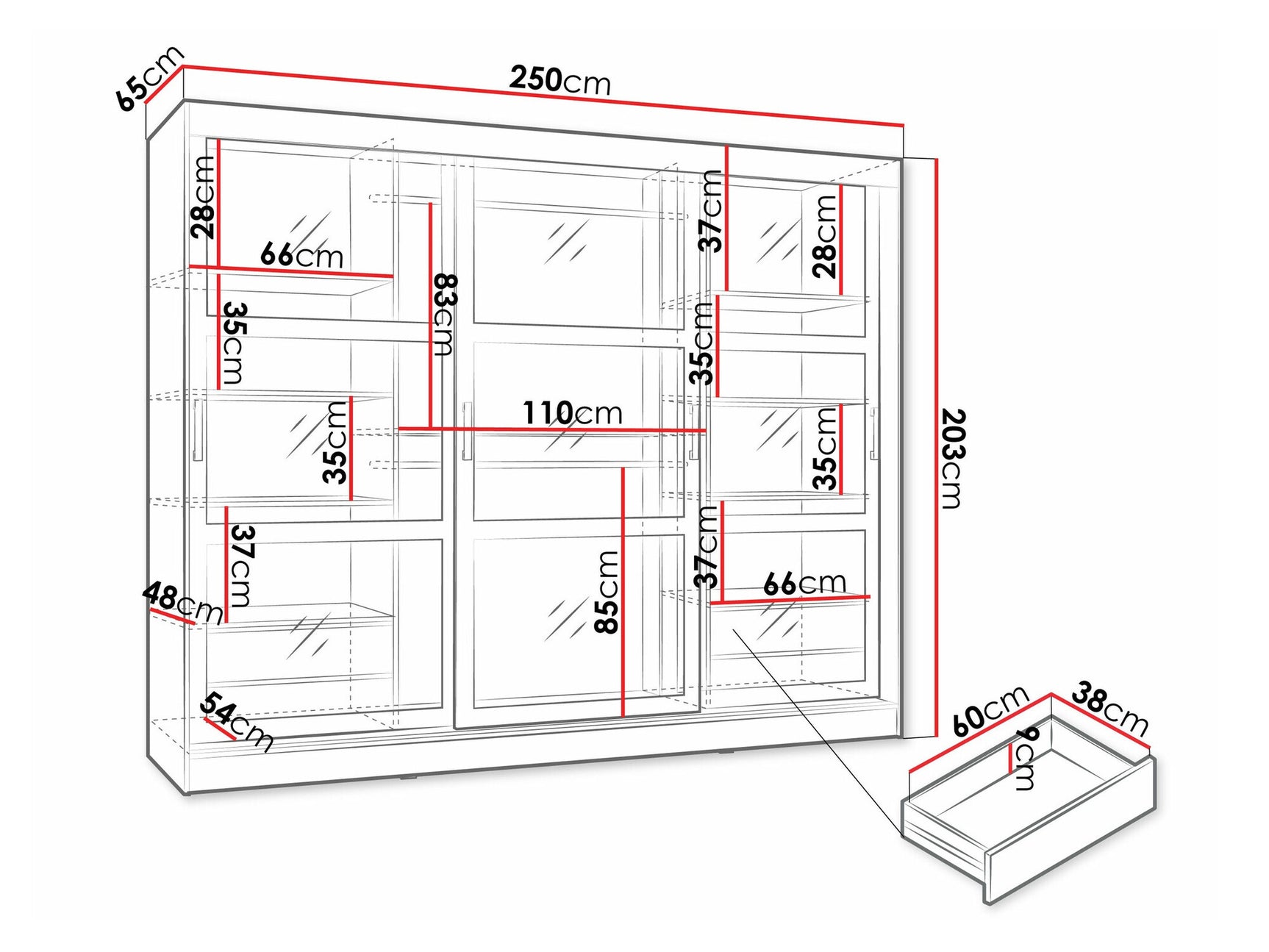 Garderobeskab Comfivo 428