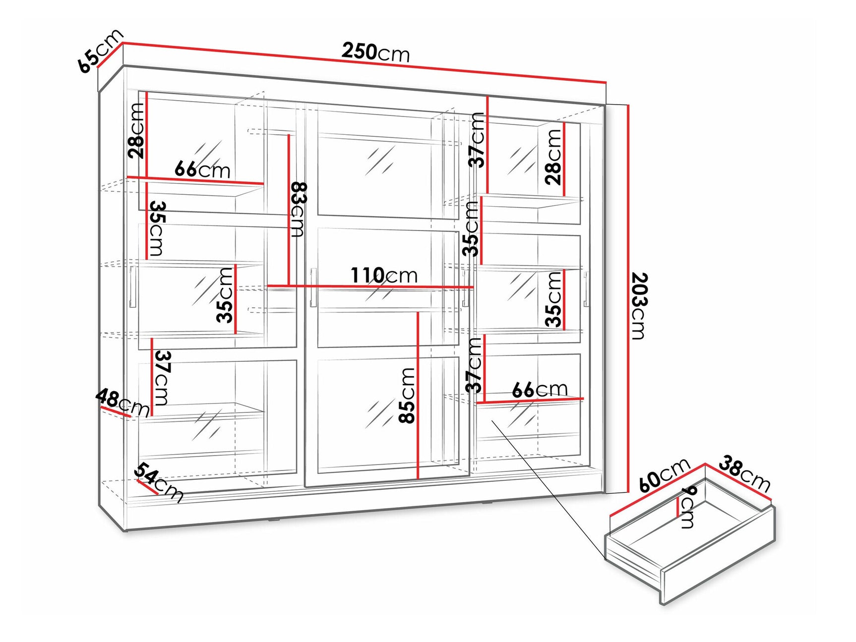 Garderobeskab Comfivo 428