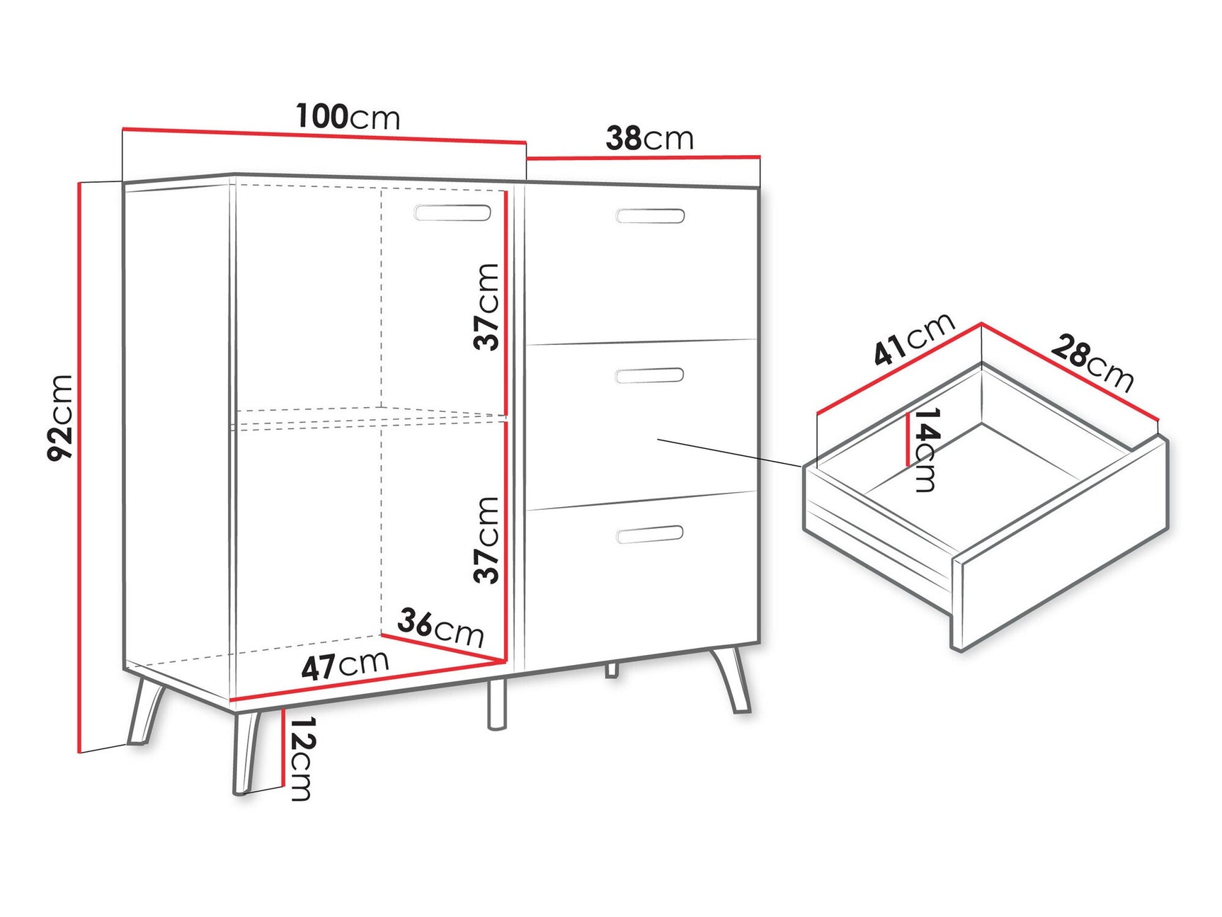 Kommode Comfivo Teslomo 108 3996918