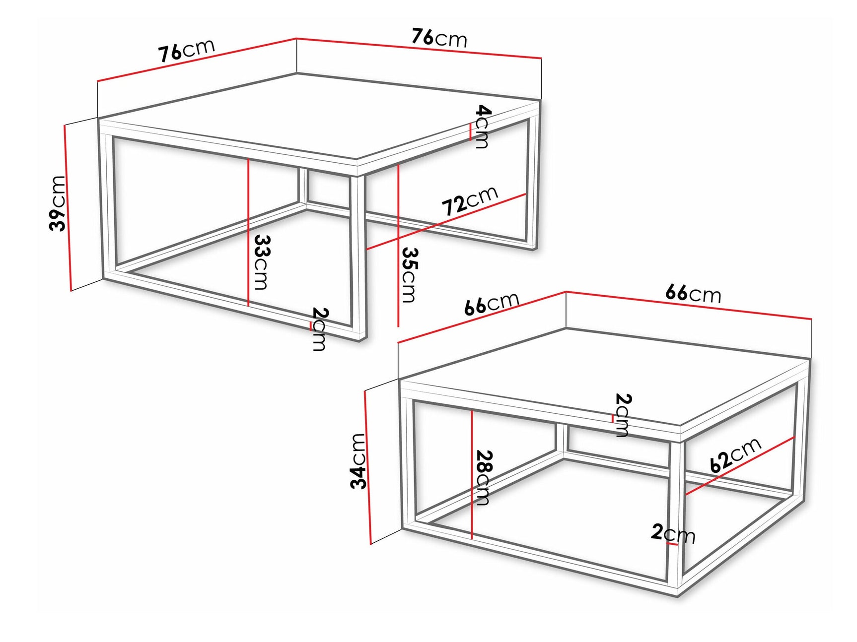 Sofabord-sæt Oswego 101