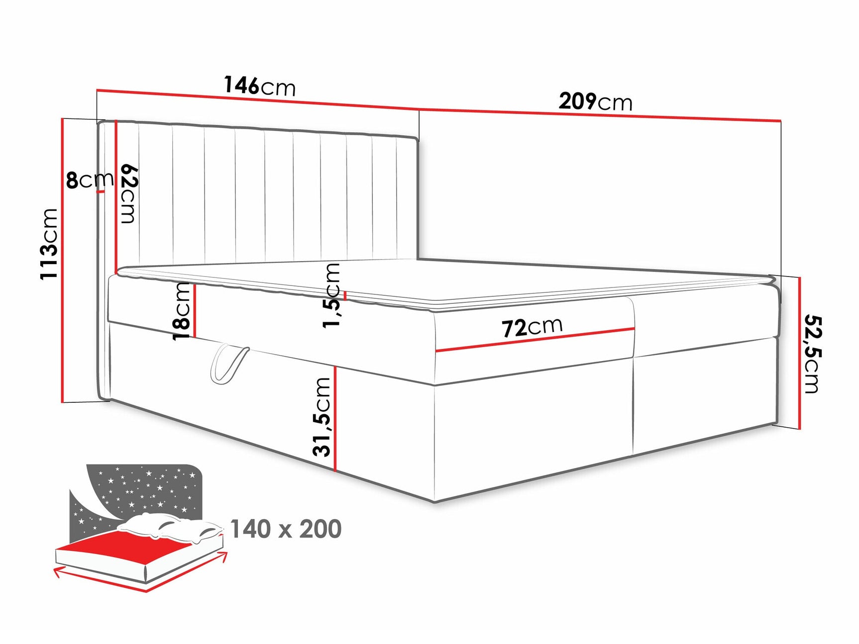 Kontinentalseng Garland 100