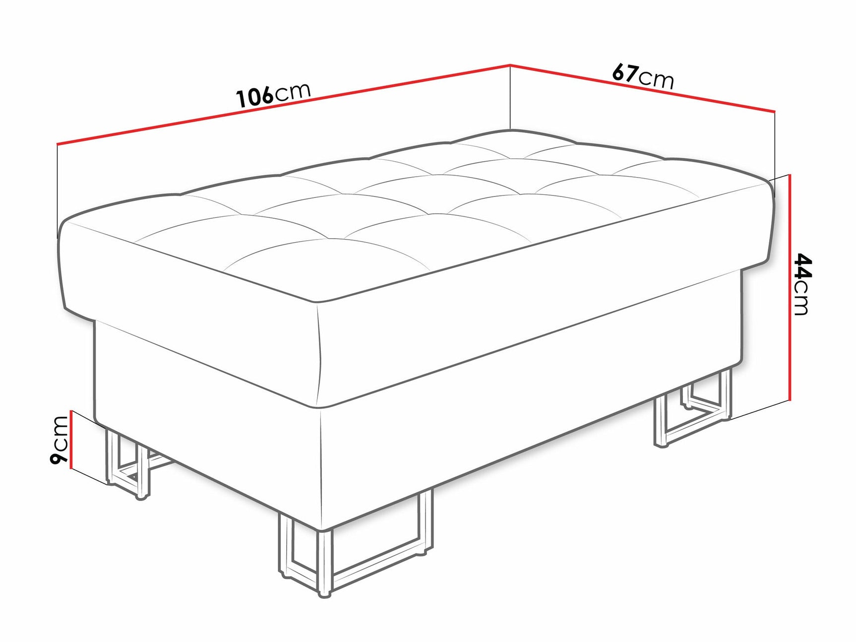 Polstret bænk Comfivo 237