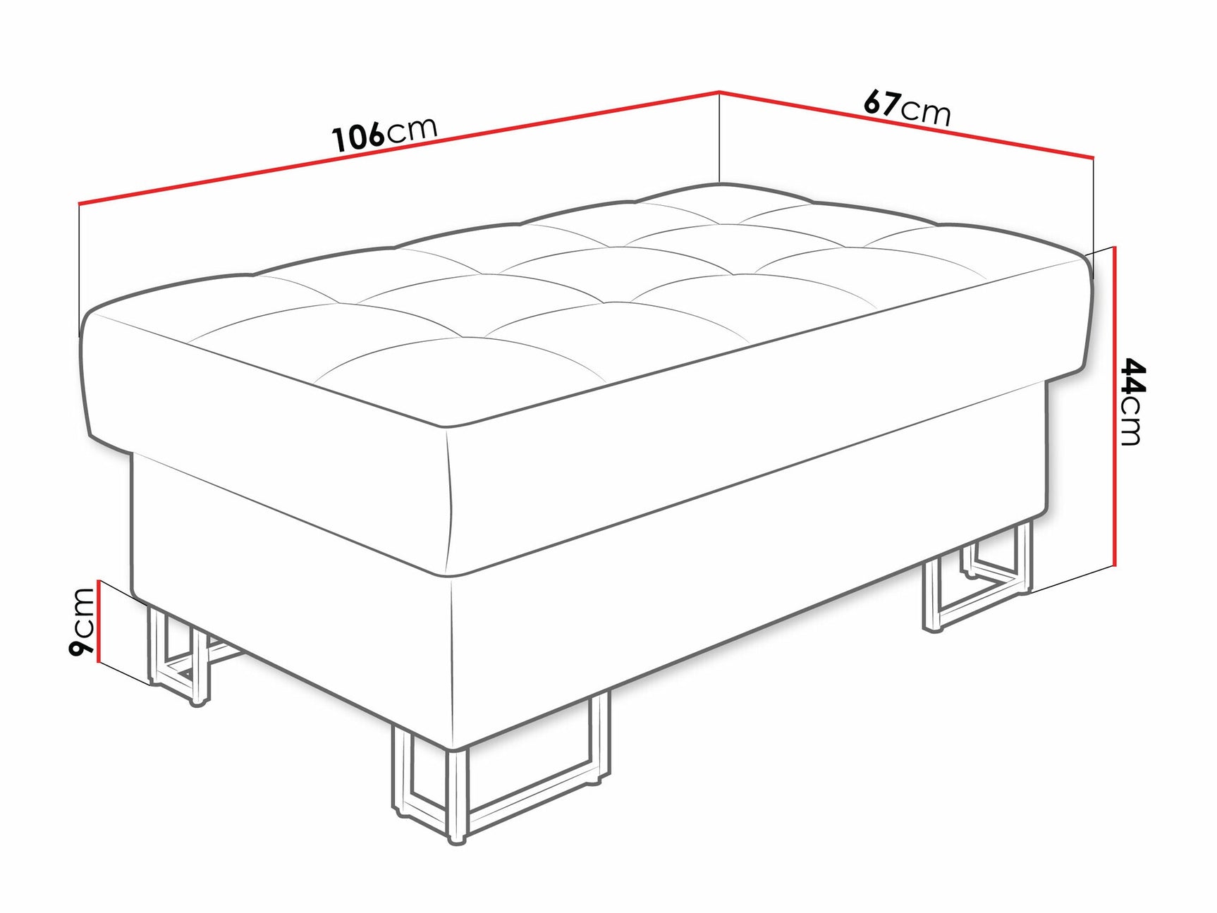 Polstret bænk Comfivo 237