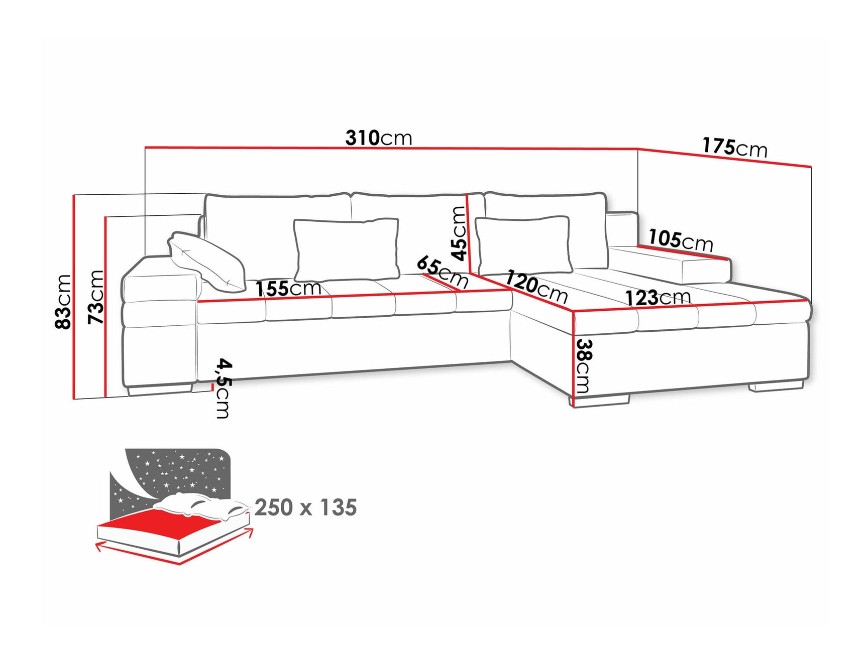 Hjørnesofa Comfivo 113