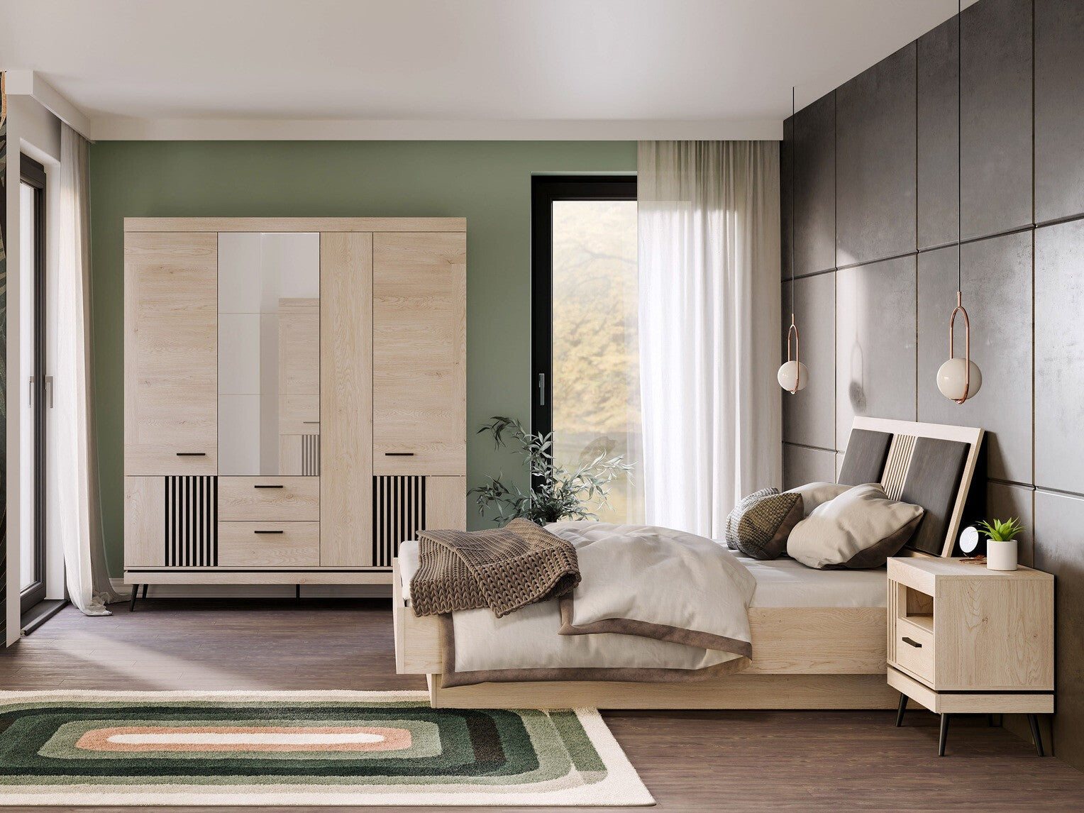 Soveværelses-sæt Sermelu 123 4009278