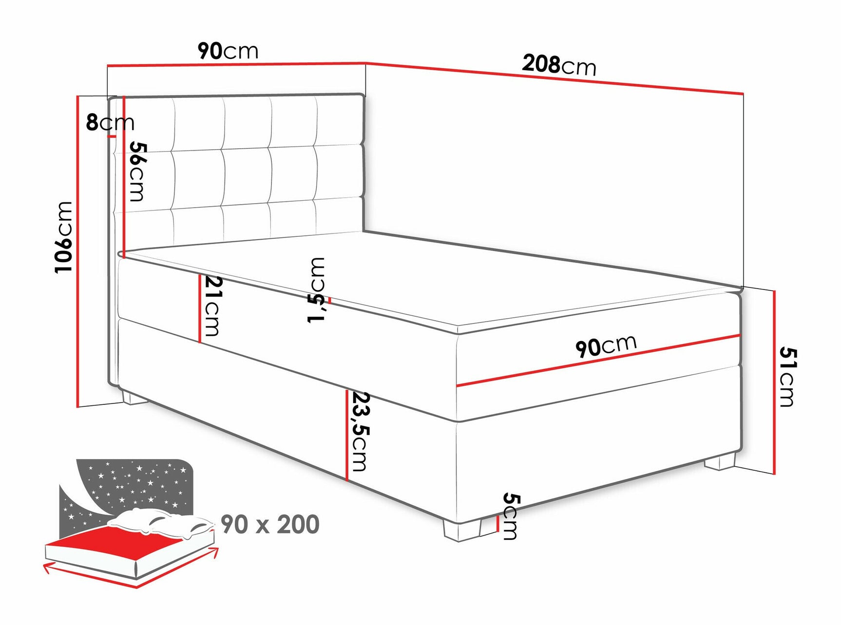 Kontinentalseng Sanford 107
