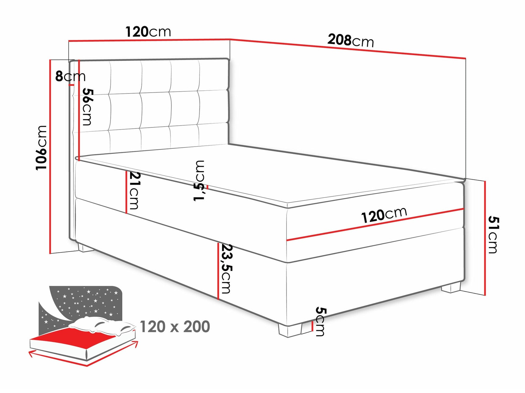 Kontinentalseng Sanford 107
