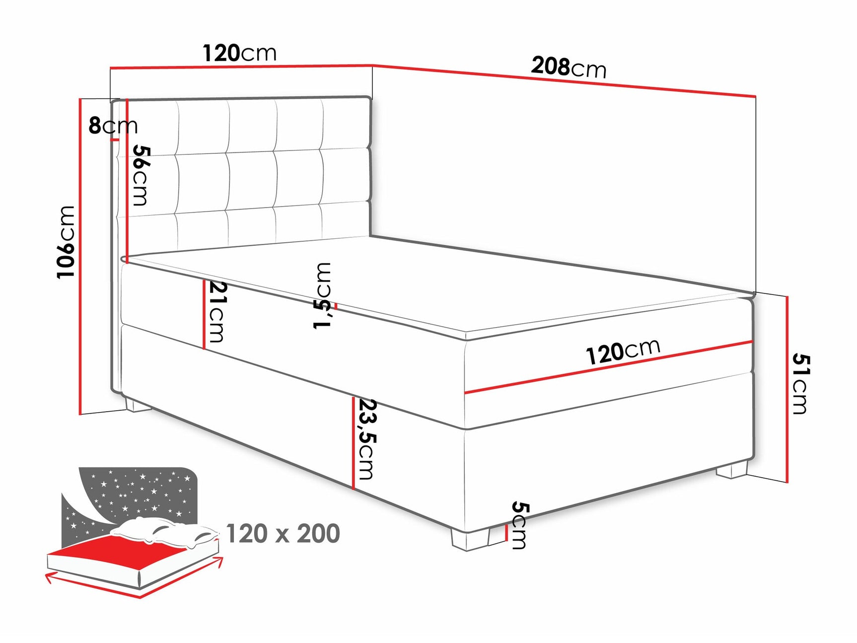 Kontinentalseng Sanford 107