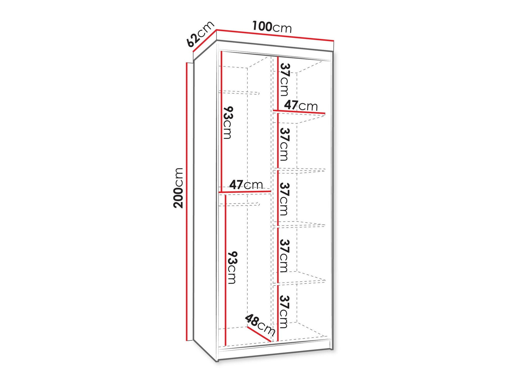 Garderobeskab Hartford 498