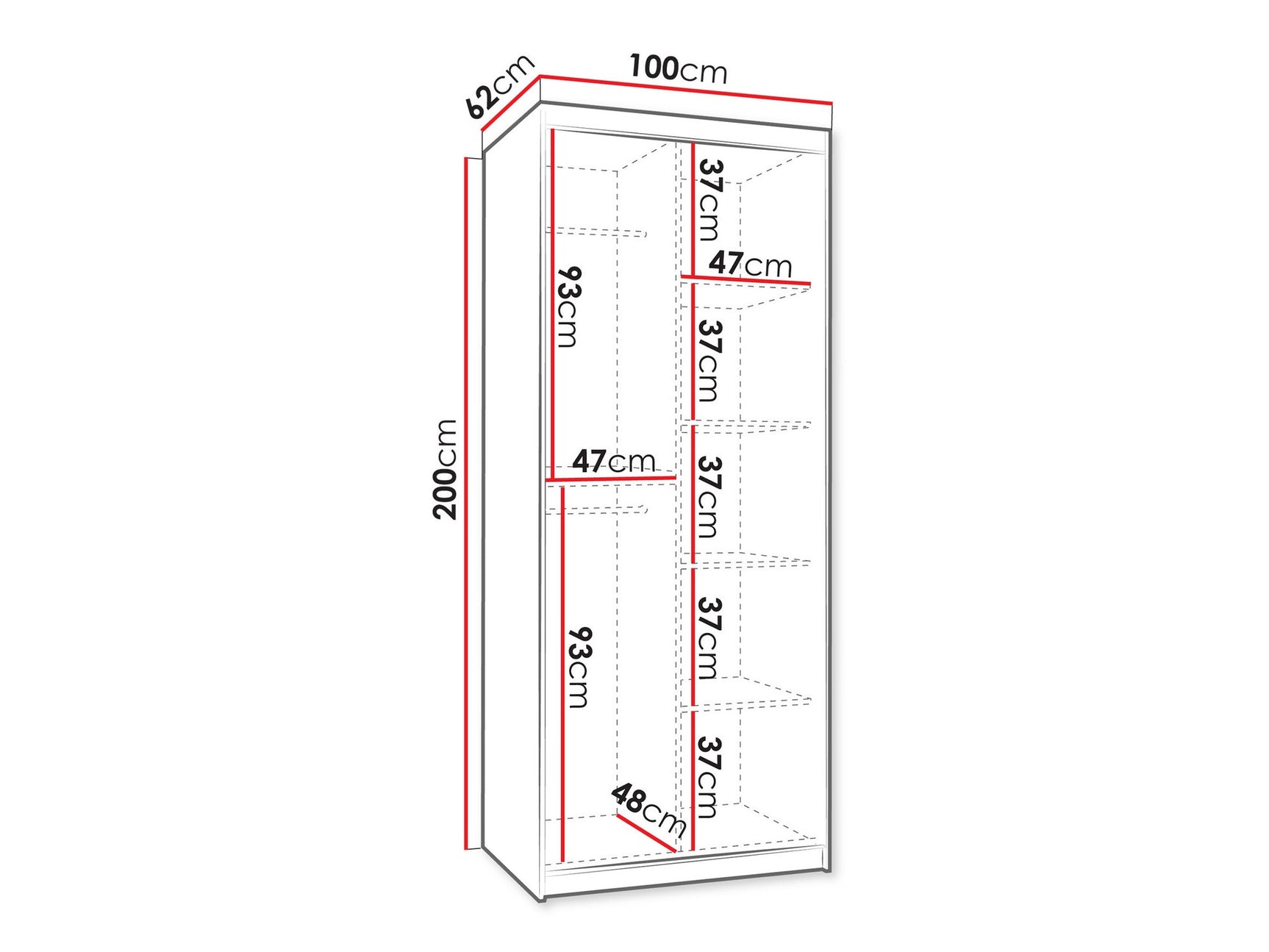 Garderobeskab Hartford 498