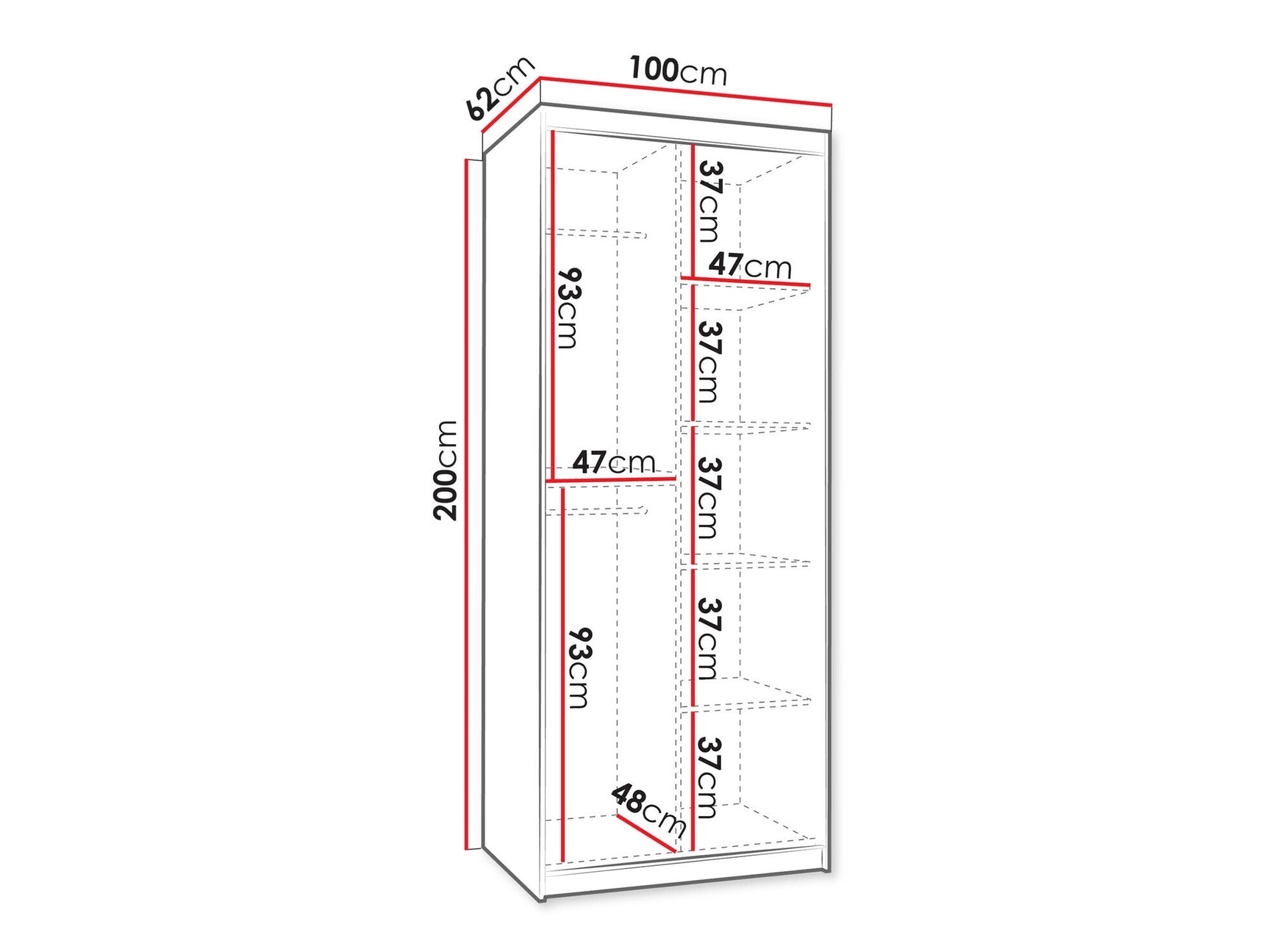 Garderobeskab Hartford 498