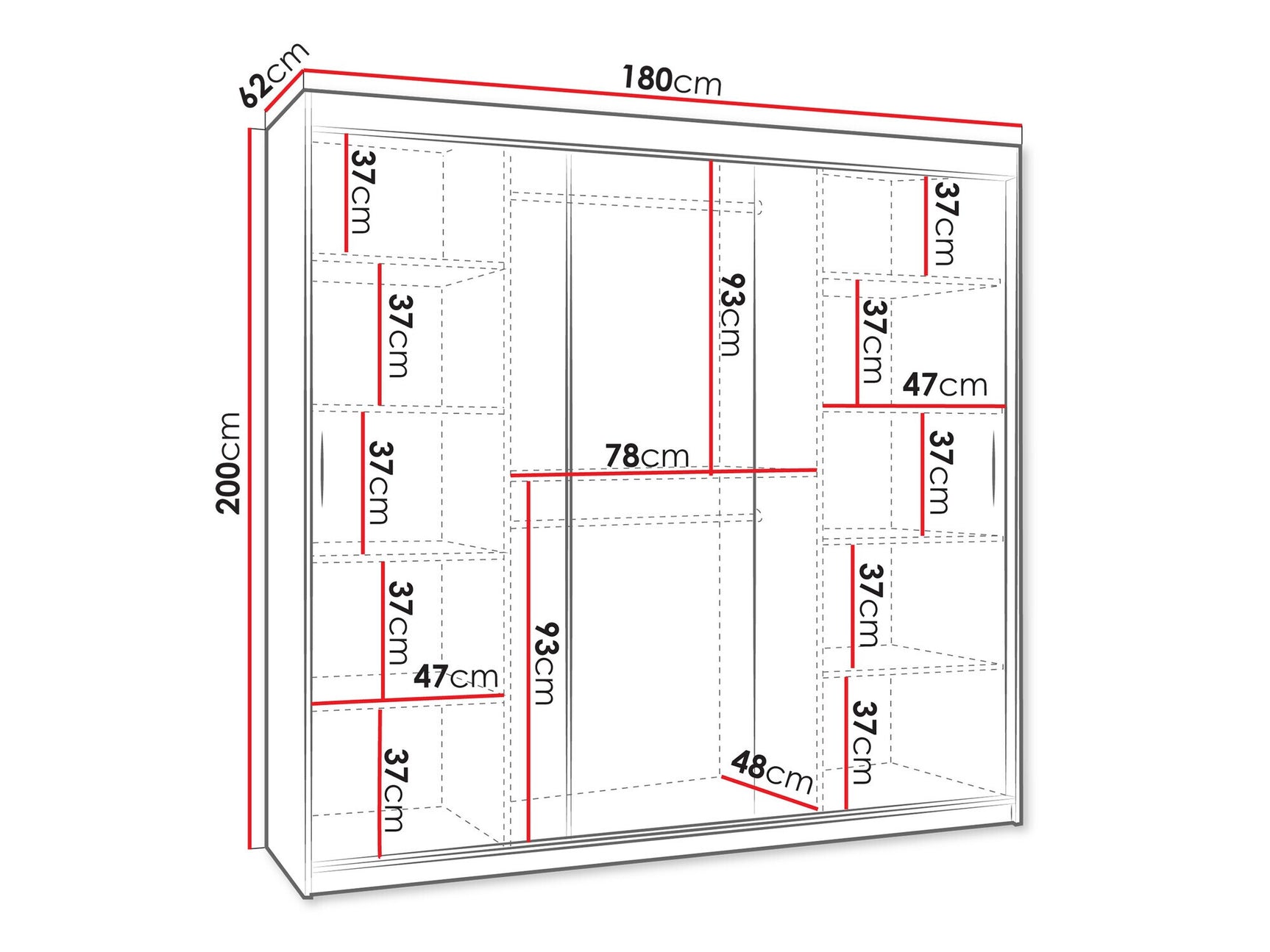 Garderobeskab Hartford 500
