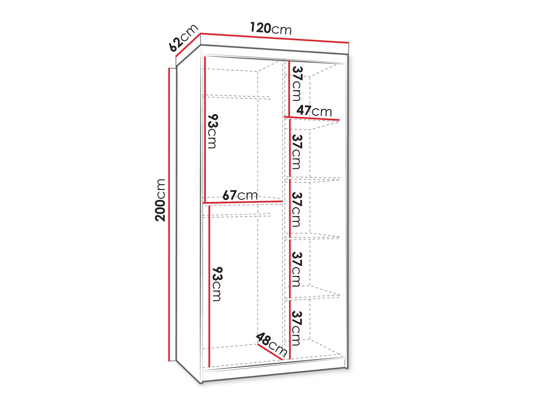 Garderobeskab Hartford 501