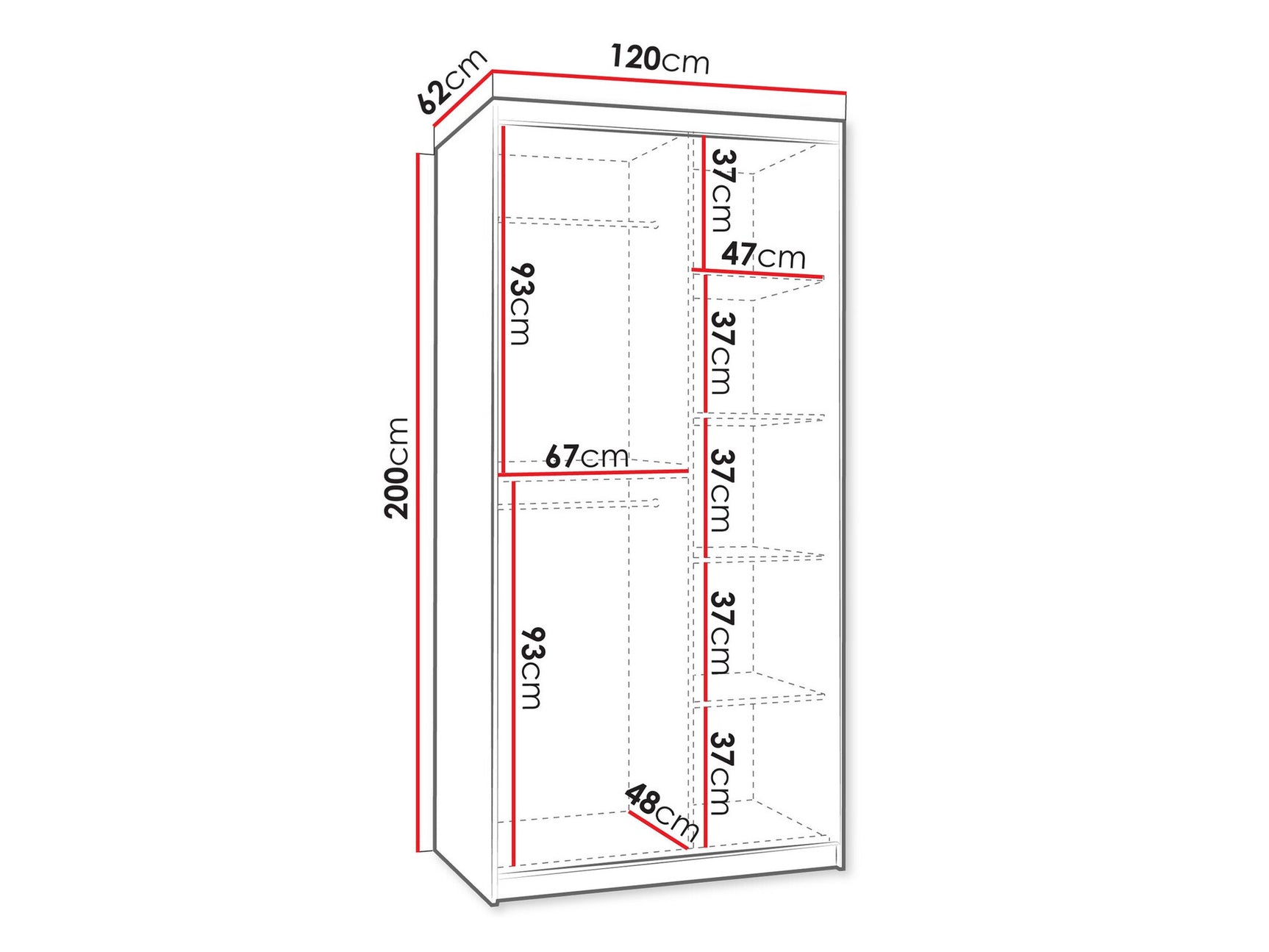 Garderobeskab Hartford 501