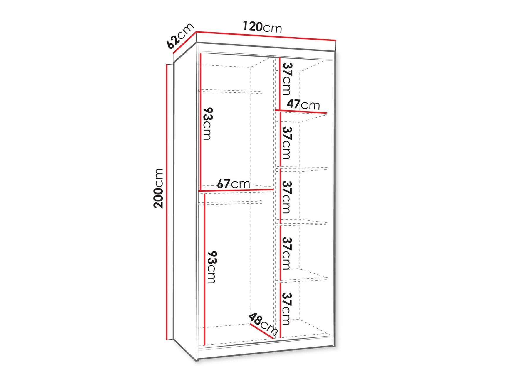 Garderobeskab Hartford 501
