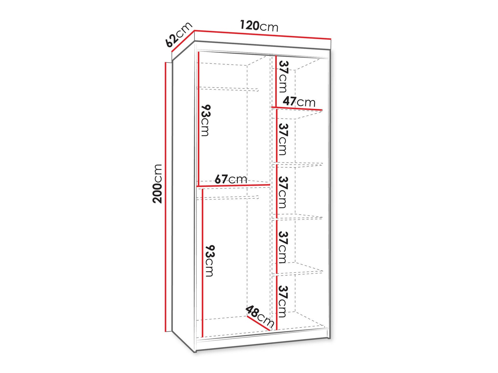 Garderobeskab Hartford 501