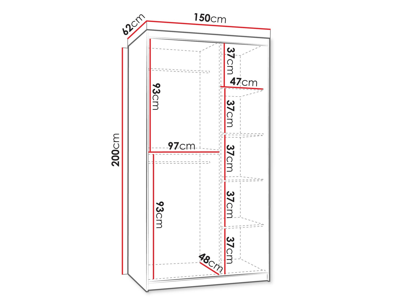 Garderobeskab Hartford 502