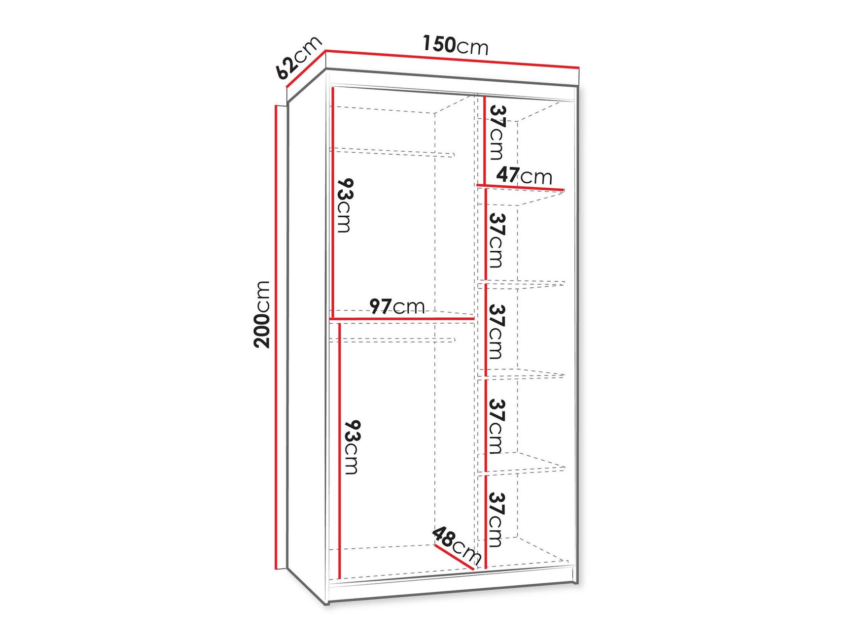 Garderobeskab Hartford 503