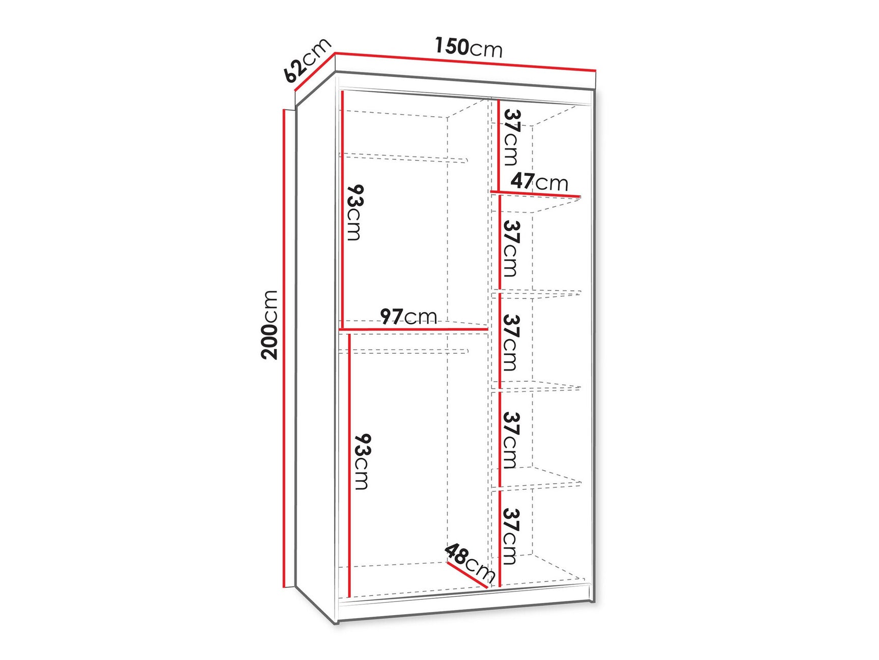 Garderobeskab Hartford 503