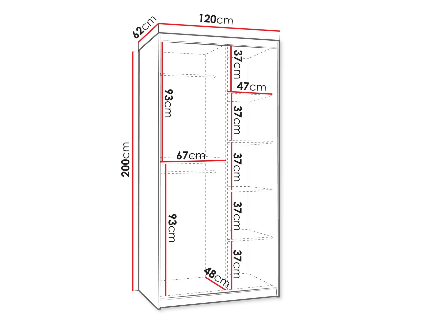 Garderobeskab Hartford 504