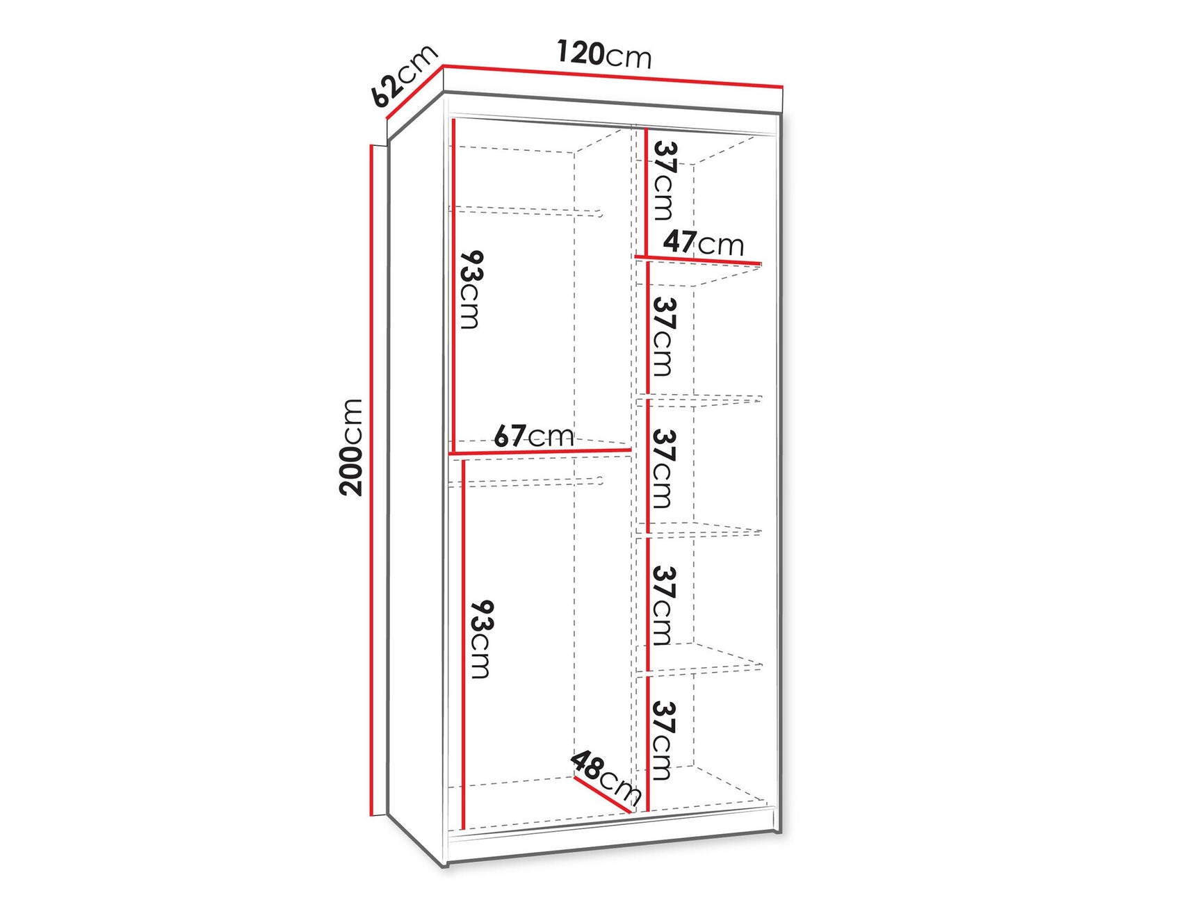 Garderobeskab Hartford 504