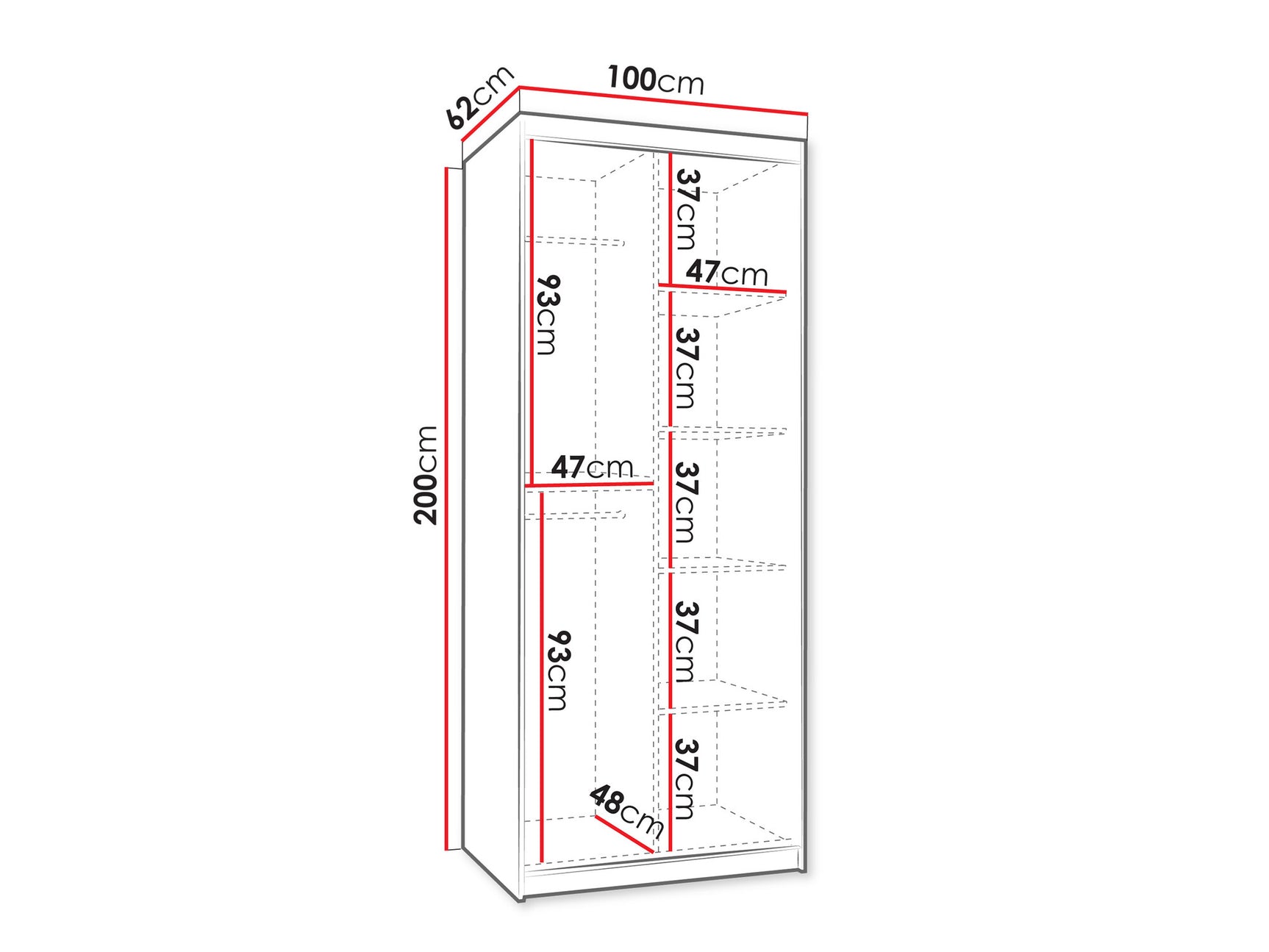 Garderobeskab Hartford 505