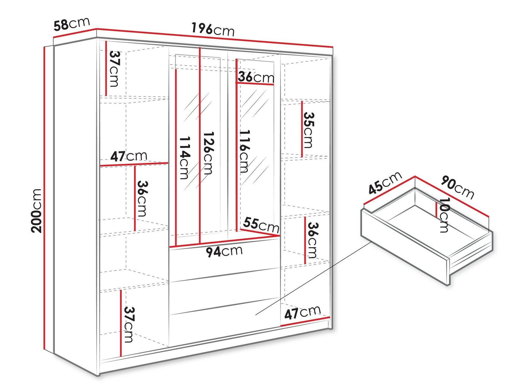 Garderobeskab Honolulu 251