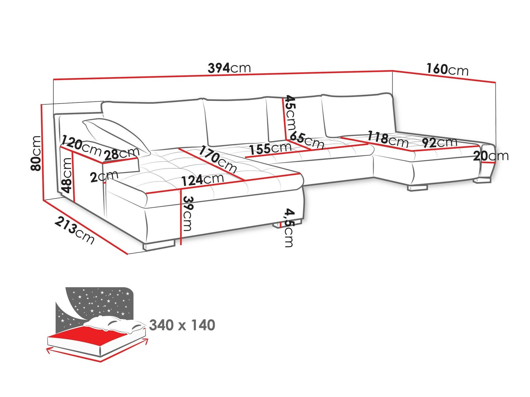 Hjørnesofa Comfivo 106